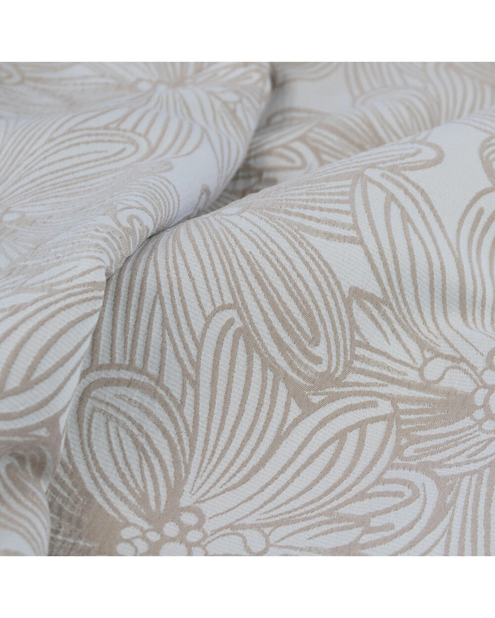 1 Ardor Boudoir Queen Avena Quilt Cover With Pillowcase Set Almond - Beige, 1 of 1
