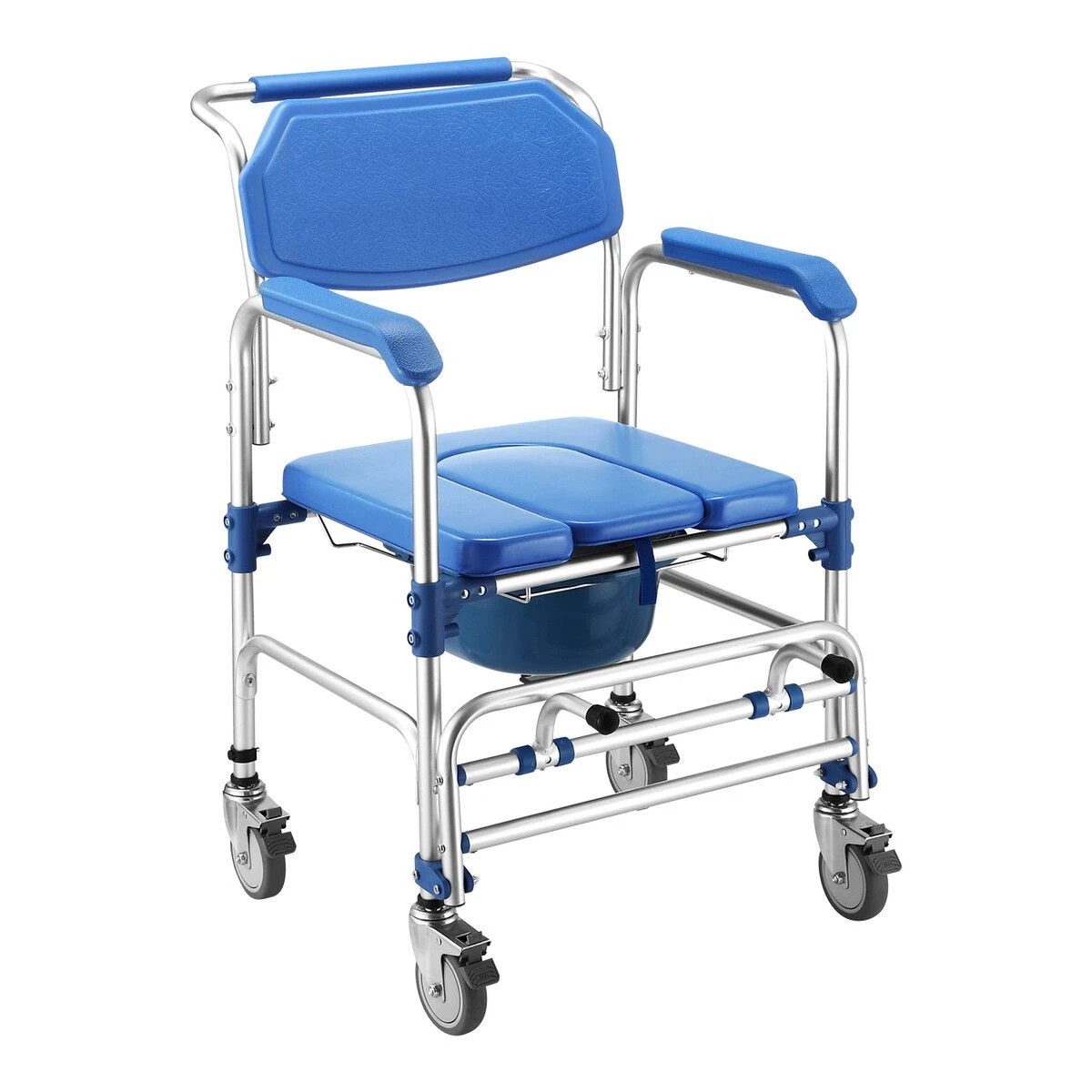 3 Ausway Commode Shower Chair Toilet Seat Wheelchair, 3 of 4