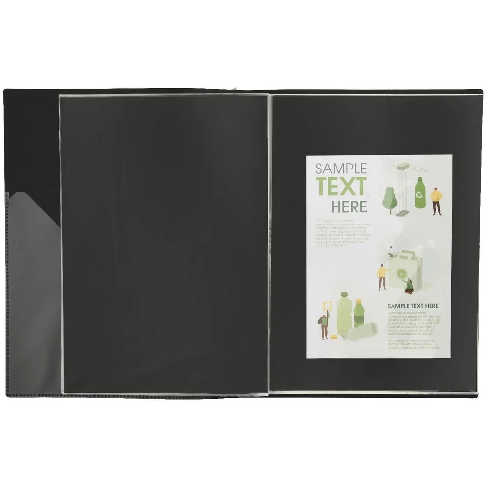 3 J.Burrows A3 Refillable Display Book Black, 3 of 3
