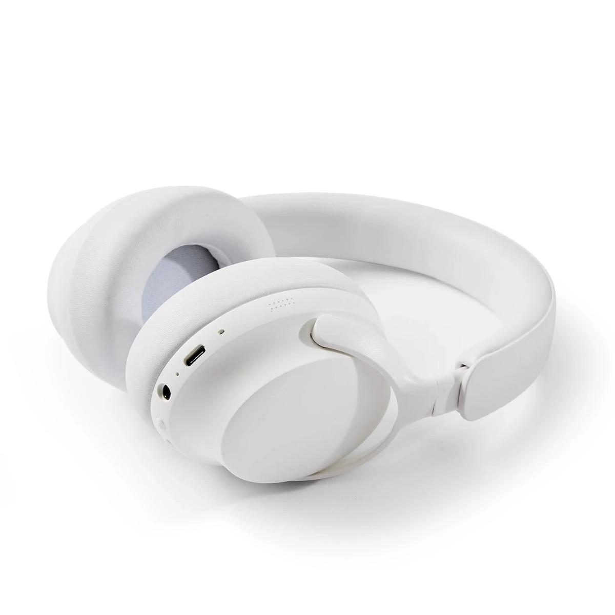 6 Active Noise Cancellation Headphones - White, 6 of 10