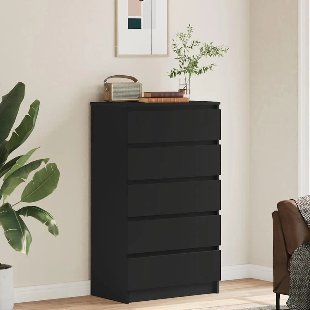 3 vidaXL drawer cabinet Ample Storage - Black, 3 of 10