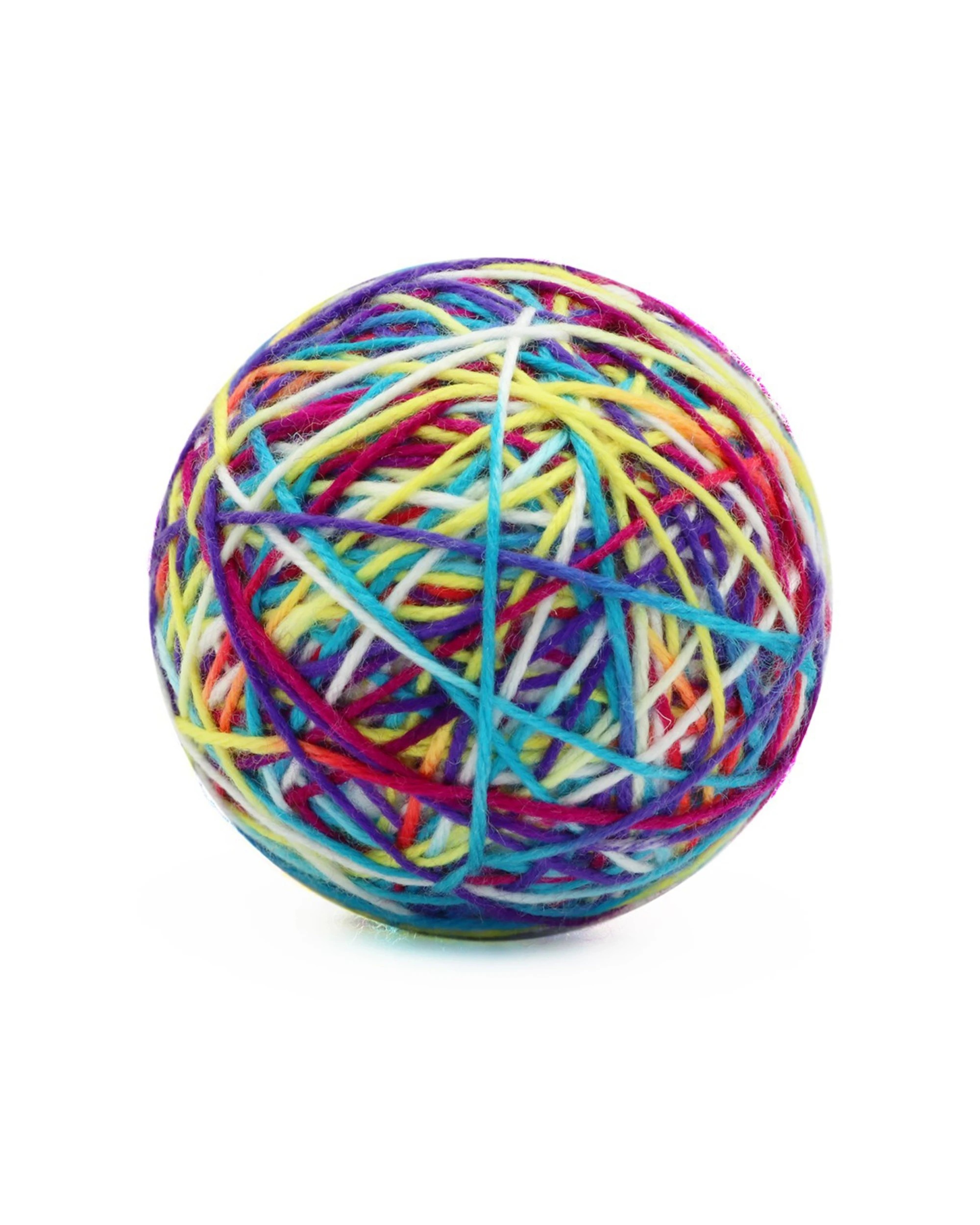 2 Paws And Claws 9cm Cat/kitten/pet Play/exercise Toy Wool Ball/yarn W/ Rattle
 - Multi, 2 of 2