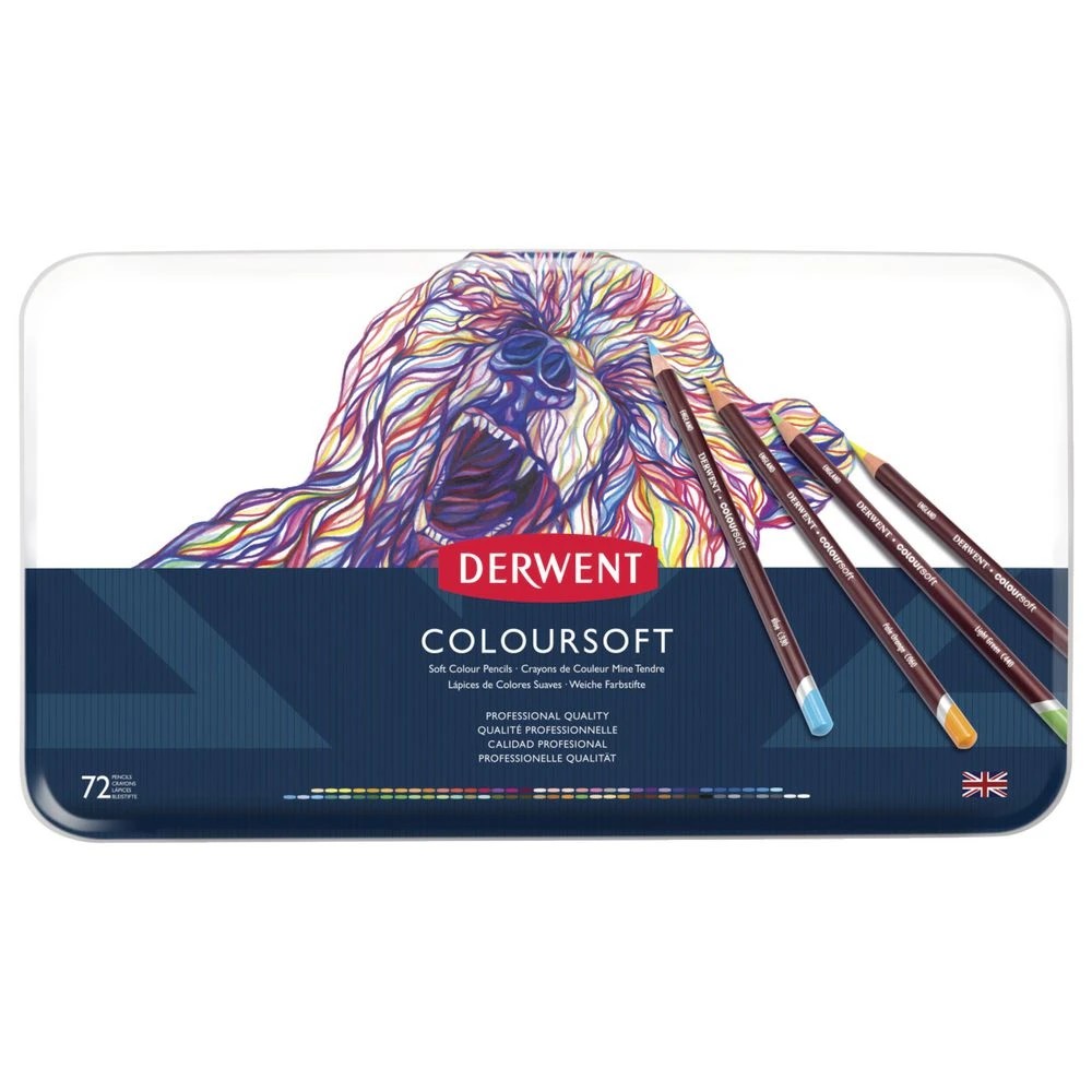 2 Derwent Coloursoft Pencils 72 Pack, 2 of 2