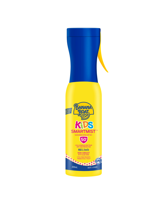 Banana Boat Kids SmartMist Sunscreen Spray SPF50+ 200ml - Aloe Vera