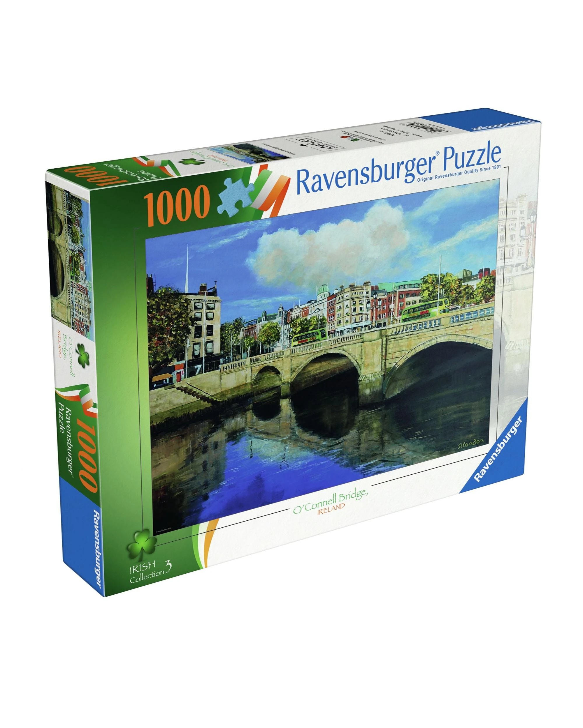 3 Ravensburger O'Connell Bridge, Dublin, Ireland 1000 Piece Jigsaw Puzzle, 3 of 3