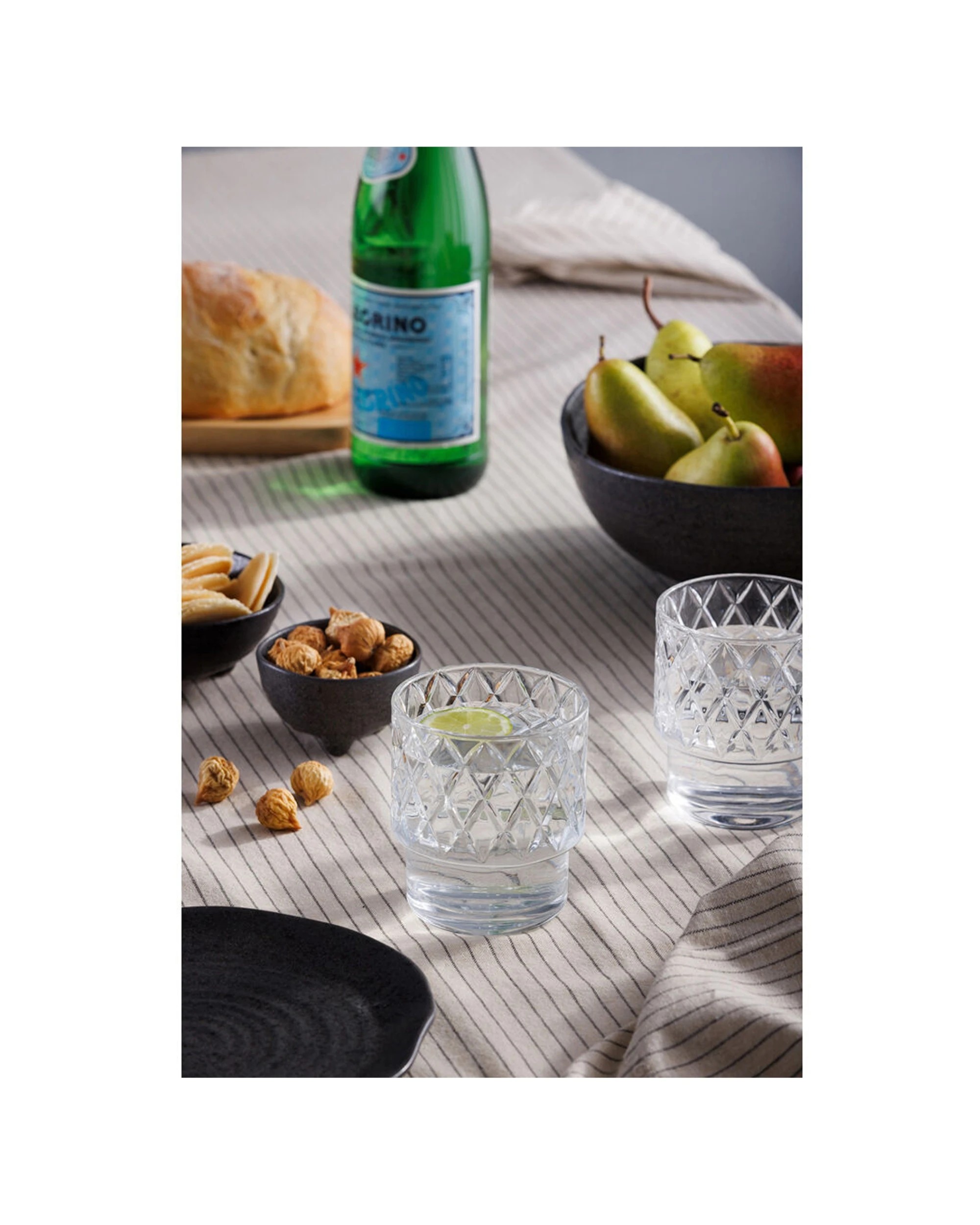 4 Ecology 6pc Dante Glass Tumblers Set Drinking Cup 300ml - Clear, 4 of 6