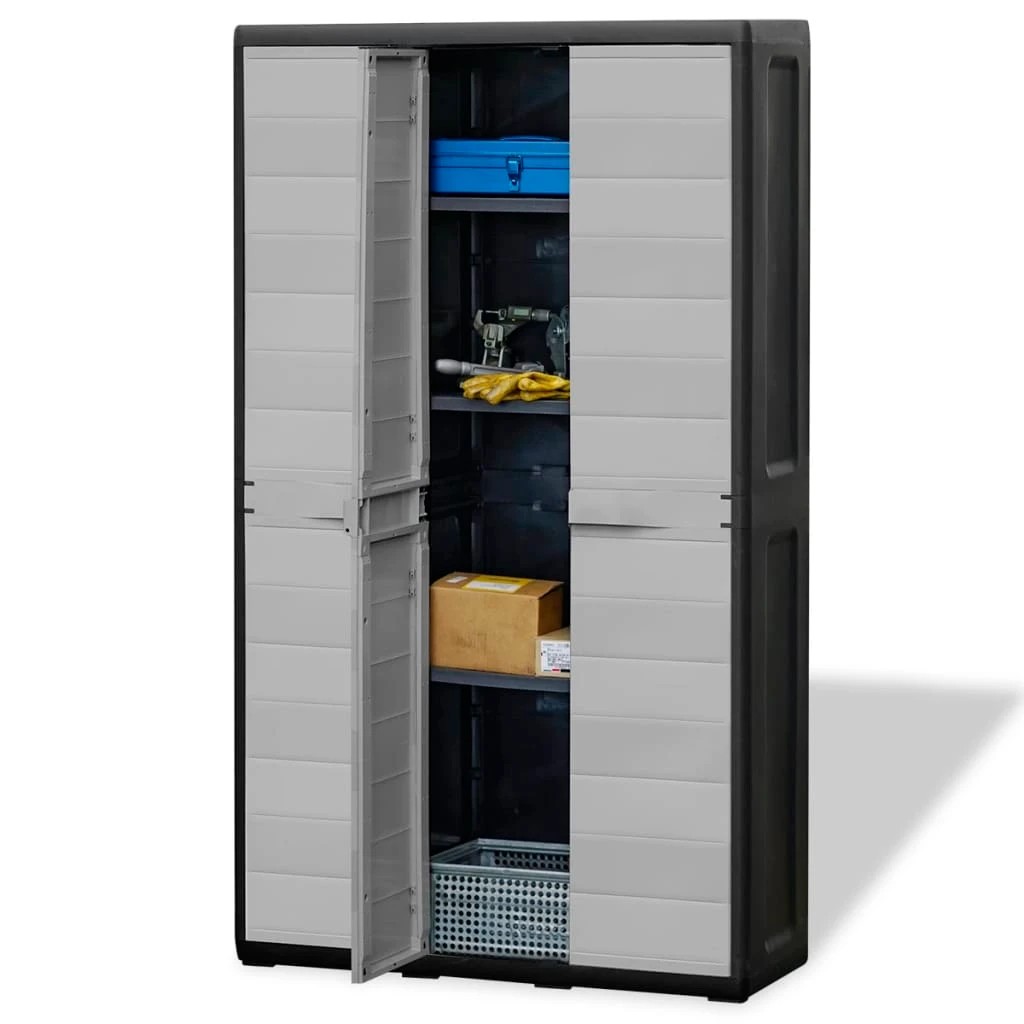 2 Vidaxl Garden Cabinet - Grey, 2 of 8