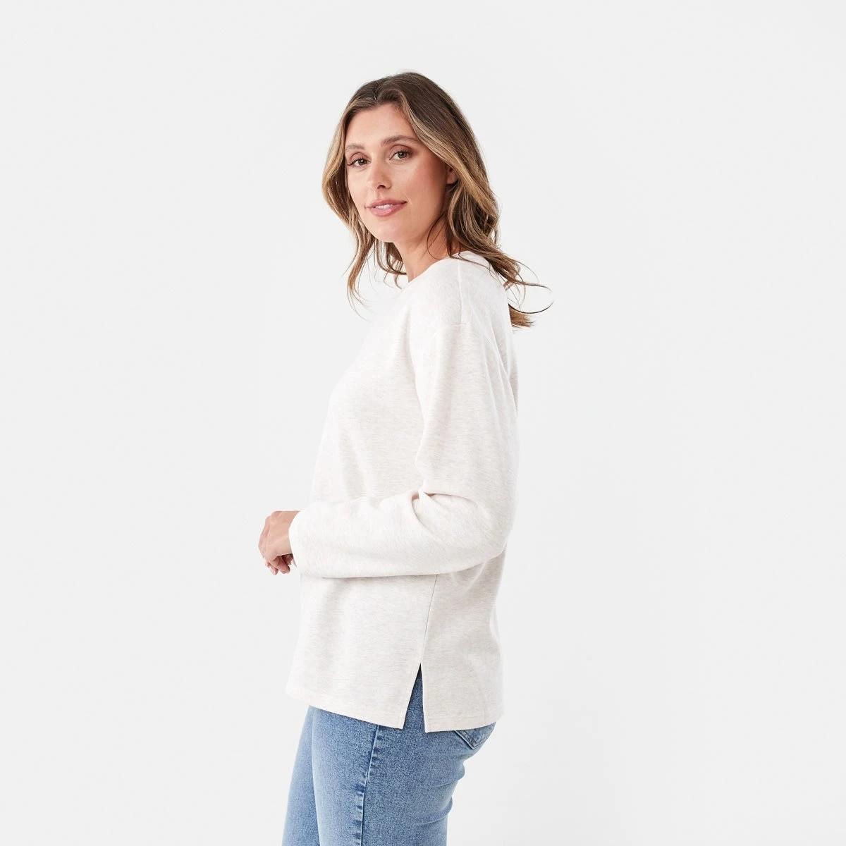 2 Long Sleeve Pique Top Soft Bge, 2 of 6