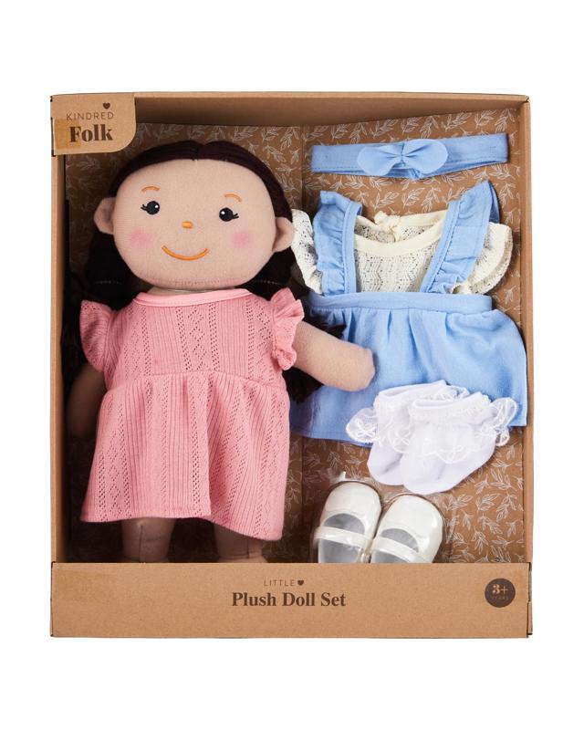 Kindred Folk Little Plush Doll Set -