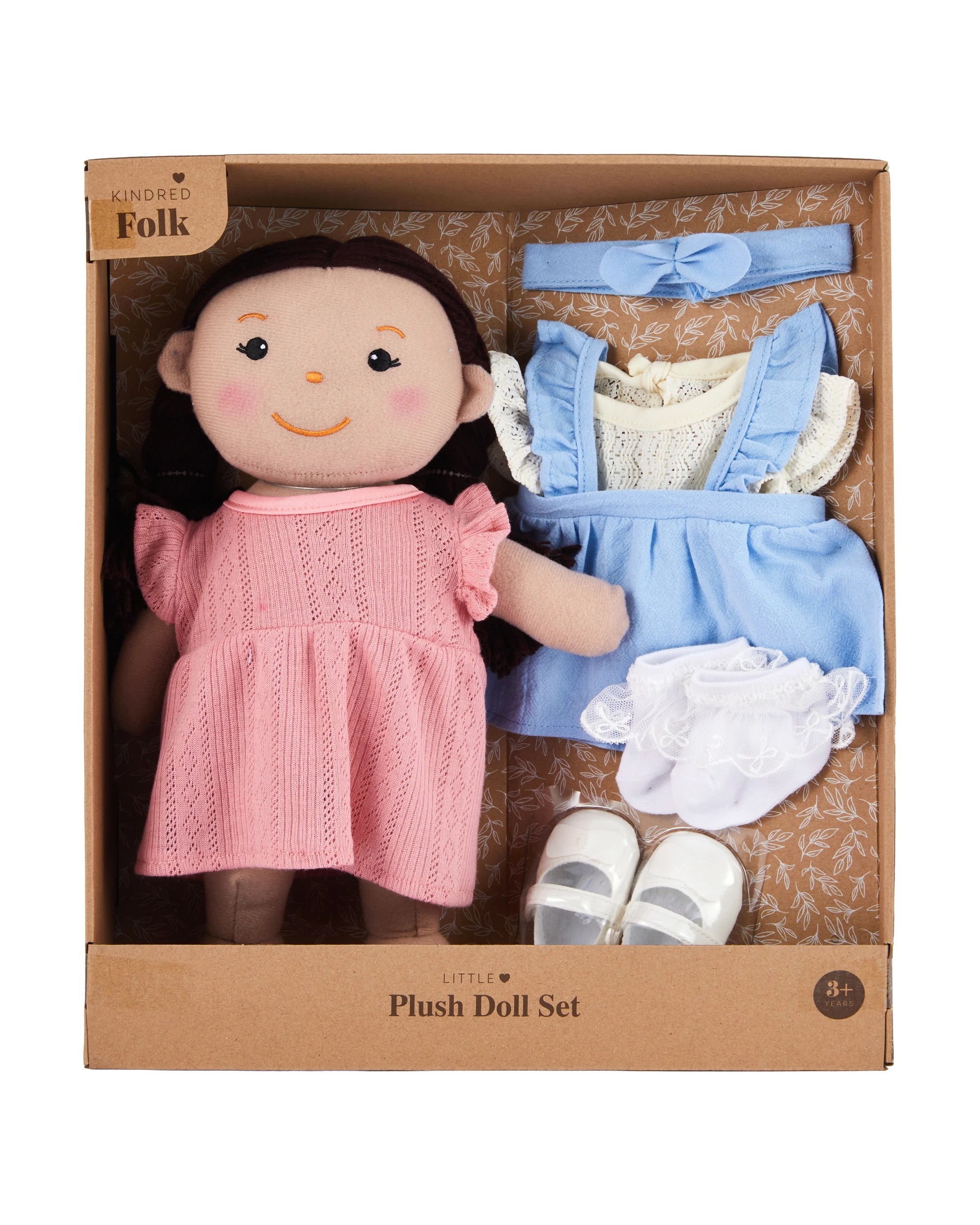 1 Kindred Folk Little Plush Doll Set - Ava, 1 of 6