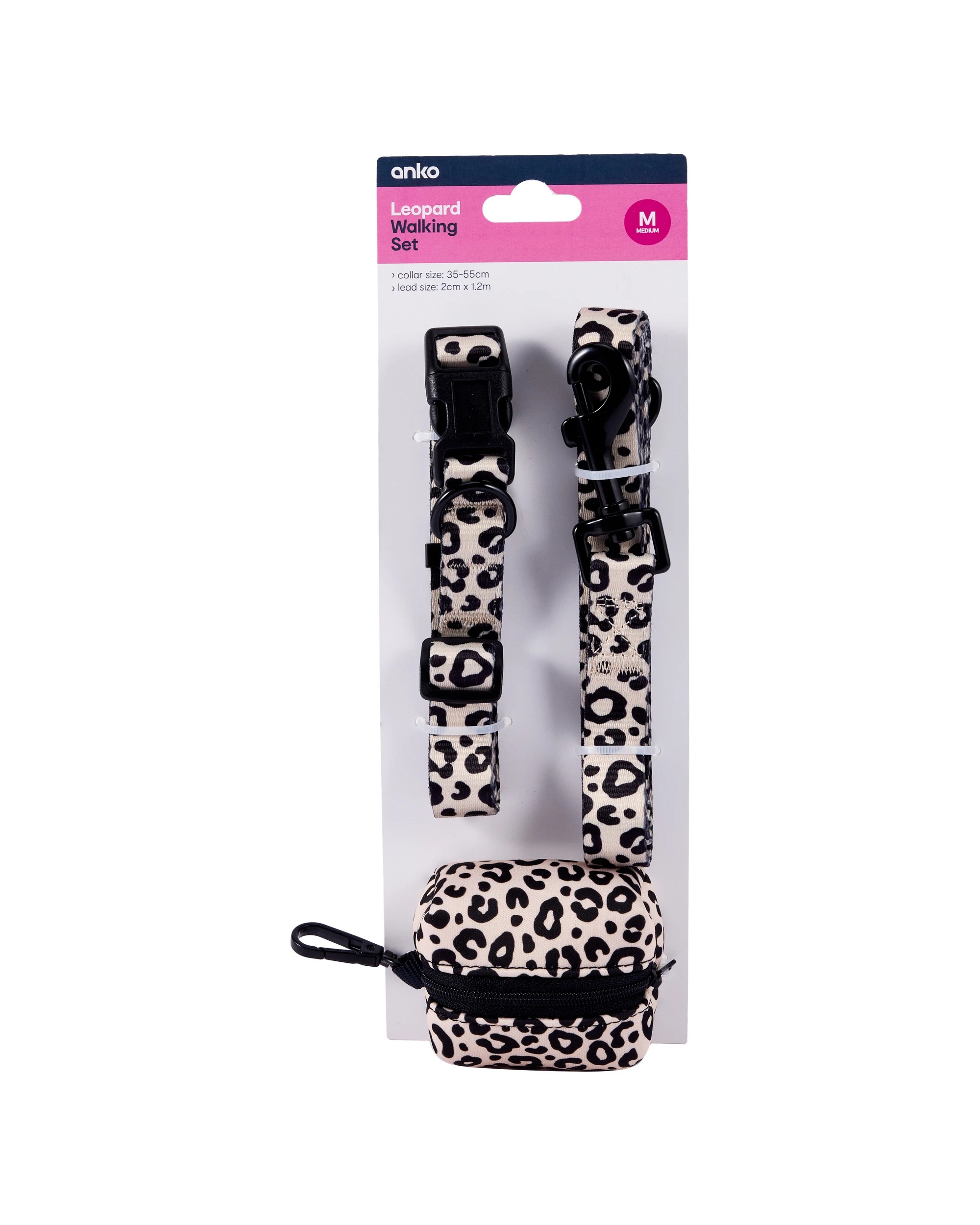 6 Leopard Collar Walking Set - Medium, 6 of 6