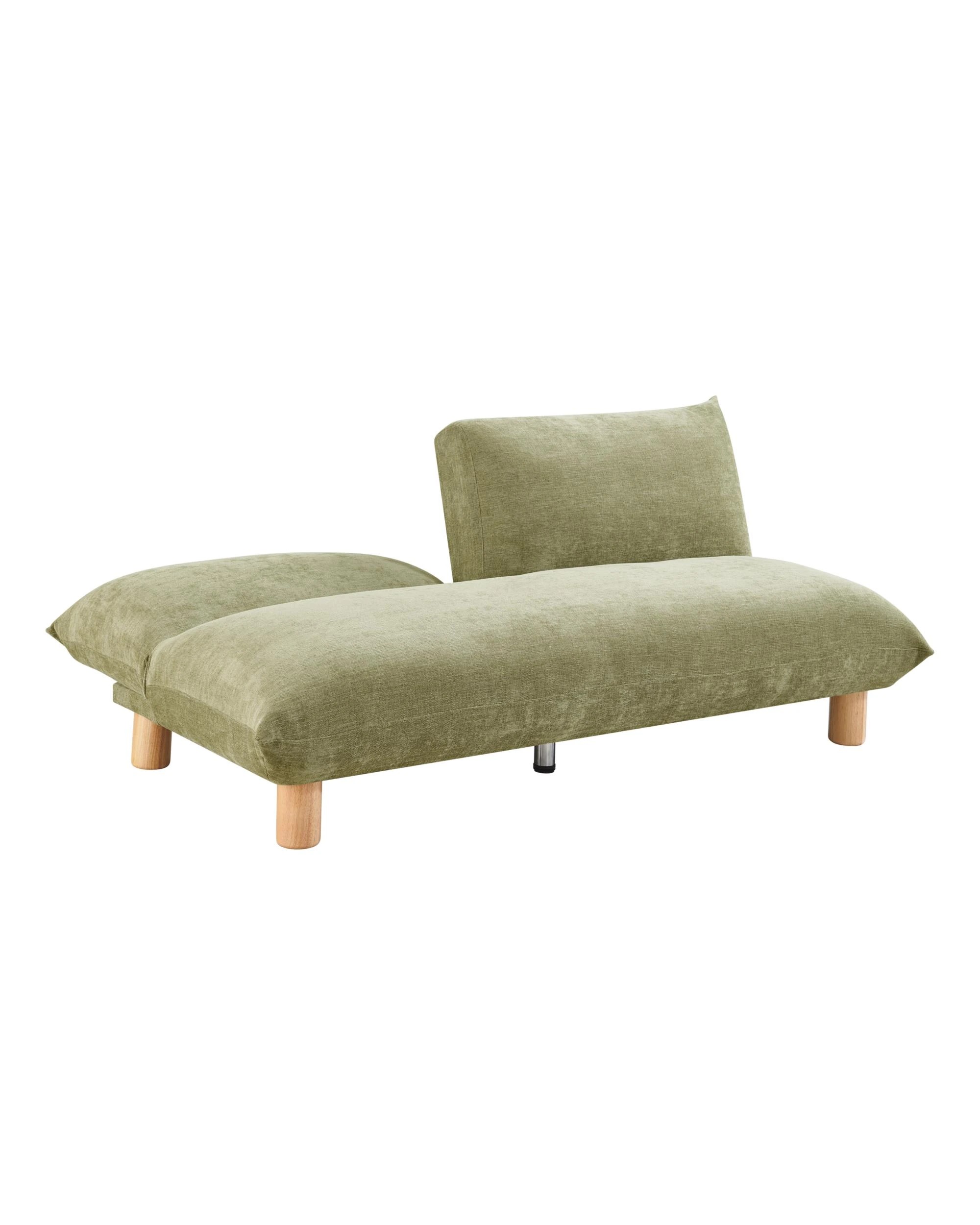 5 Kodu Sofa Bed 185cm Convertible Lounge Futon Moss Green - Green, 5 of 9