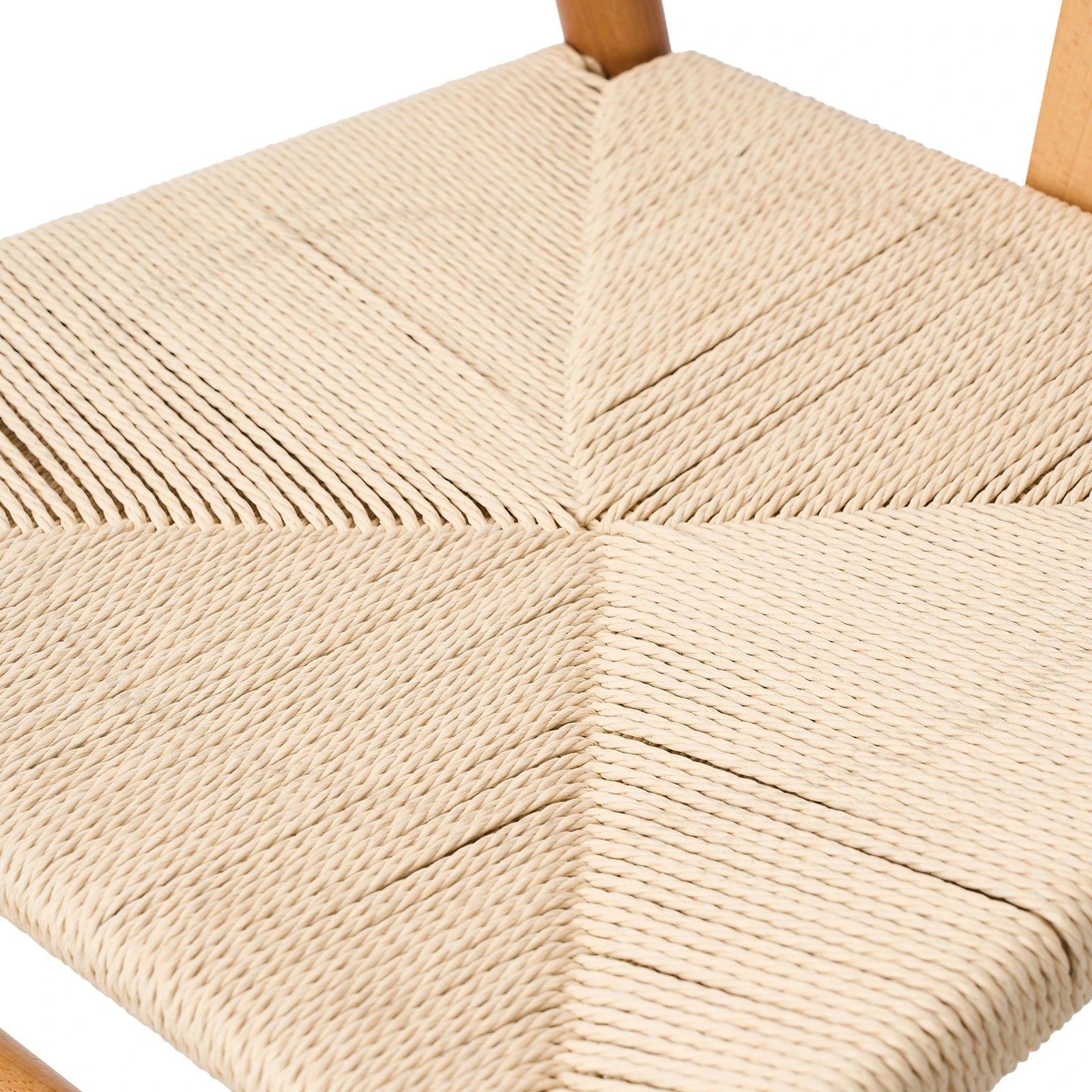 7 Oikiture Set of 4 Wooden Dining Chair Cafe Lounge Seat Wishbone Shaped Chair - Natural, 7 of 8