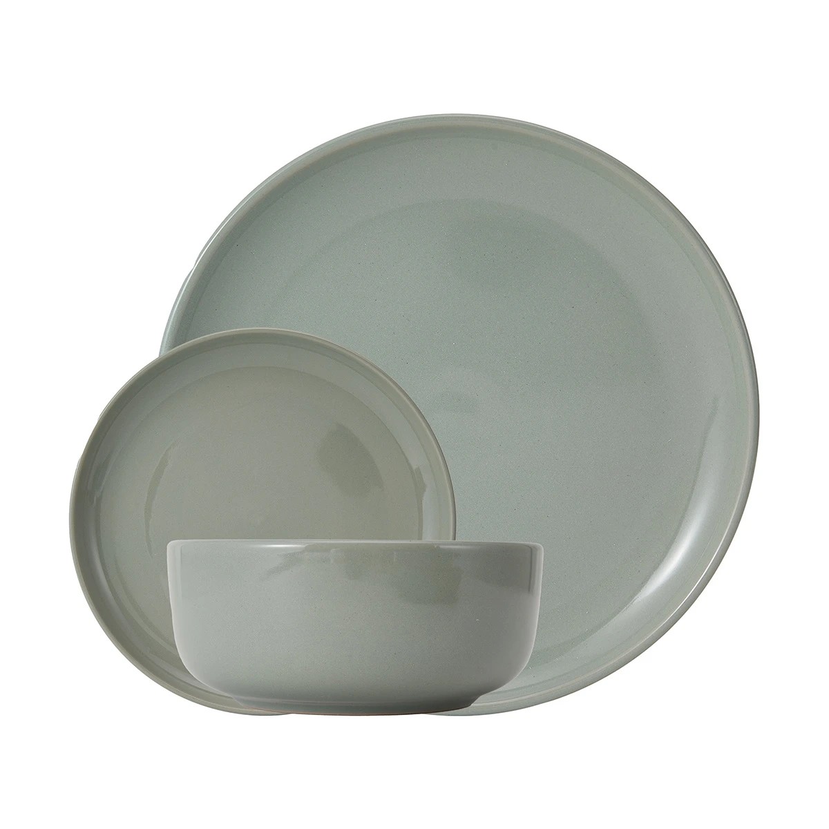 1 Sage Green 12 Piece Dinner Set, 1 of 10