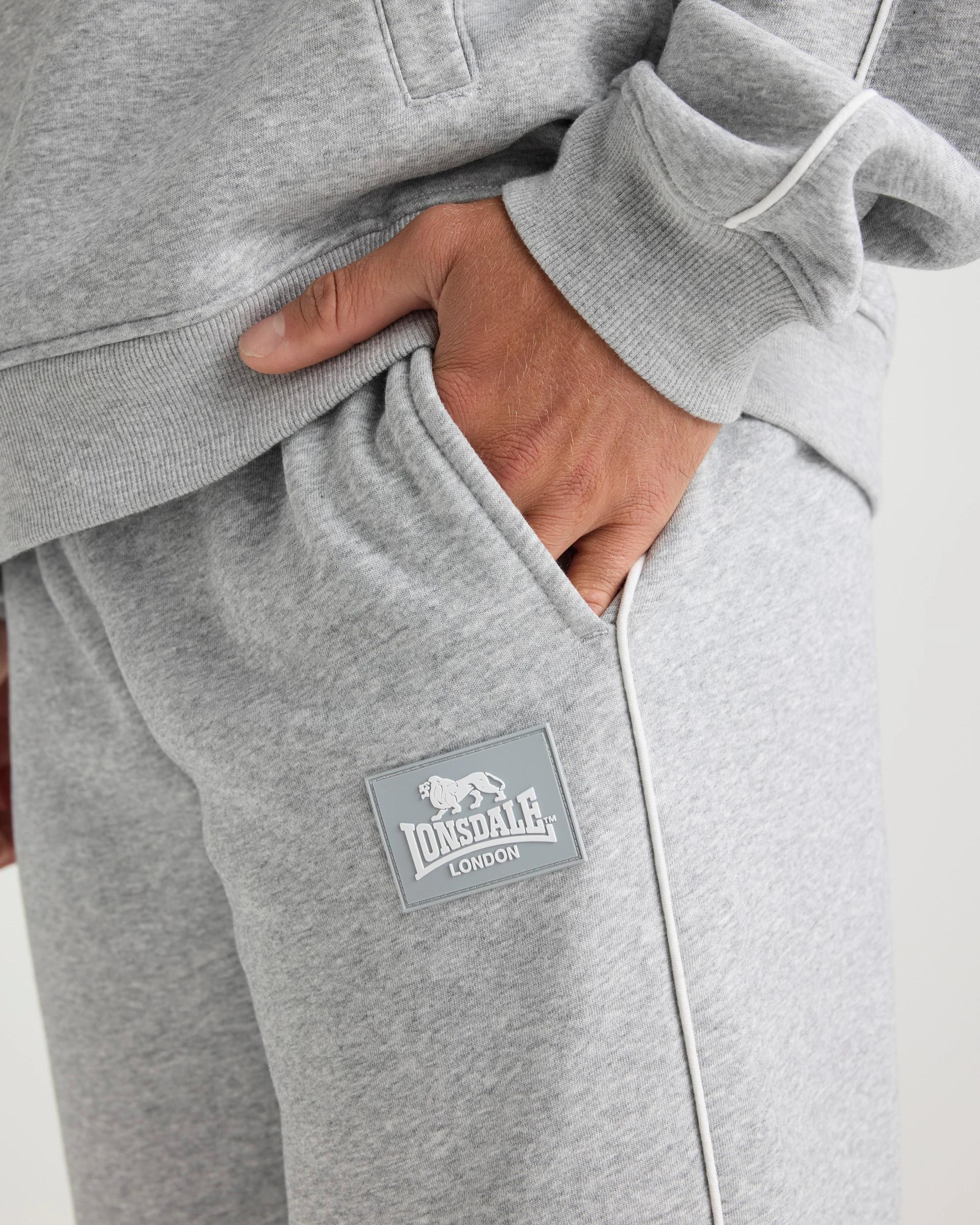 3 Lonsdale London Sport Straight Leg Track Pant GREY, 3 of 4