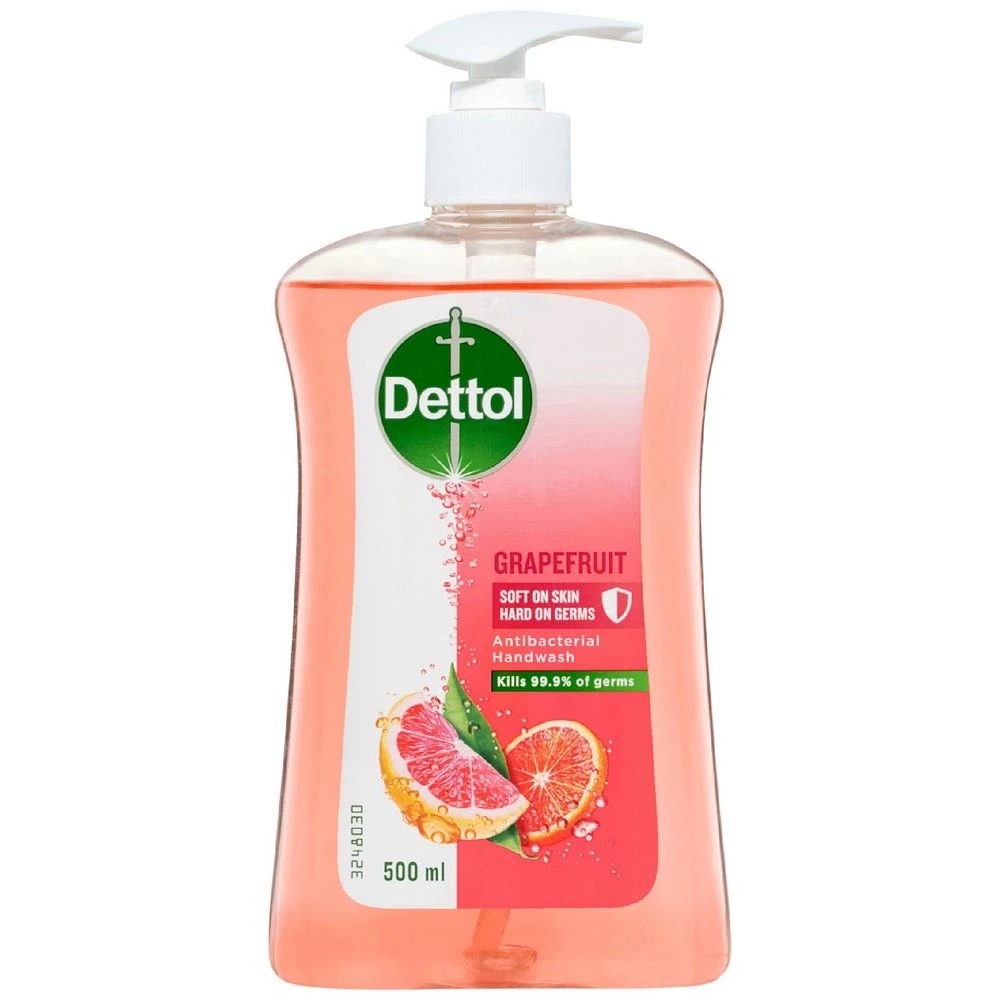1 Dettol Antibacterial Liquid Handwash Grapefruit 500mL, 1 of 2