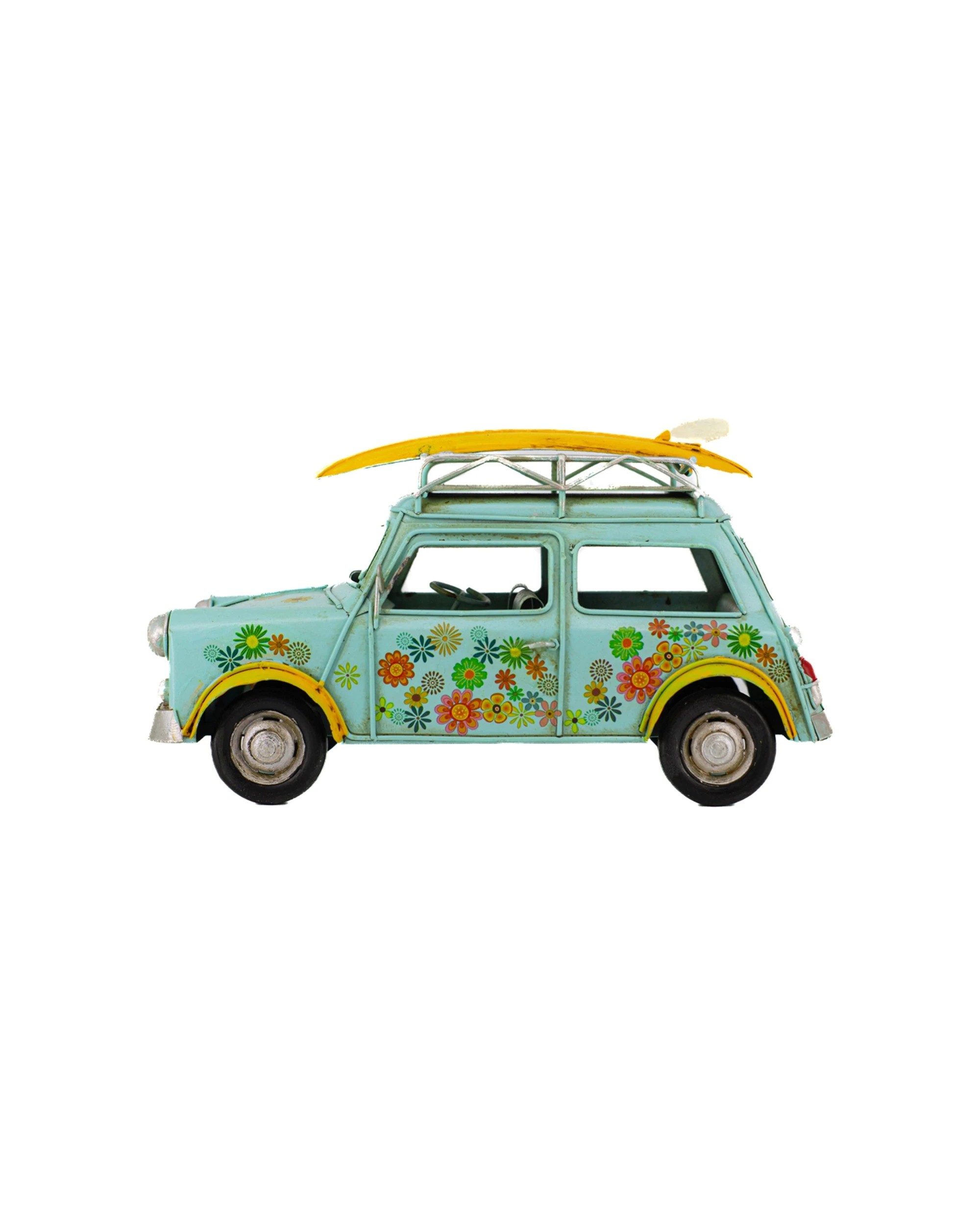 3 Boyle Metal Display Flower Mini With Surfboard Ornament Home Decor 25cm - Multi, 3 of 5