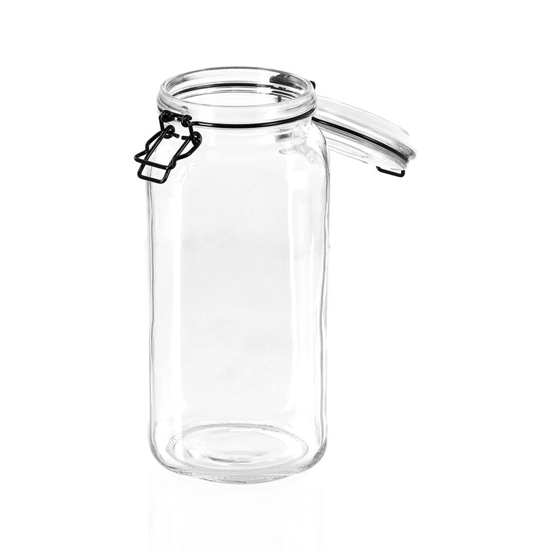 3 Lemon & Lime Fido 2.1l/26cm Glass Clip Jar Canister Food Storage/container Clear
 - Clear, 3 of 4