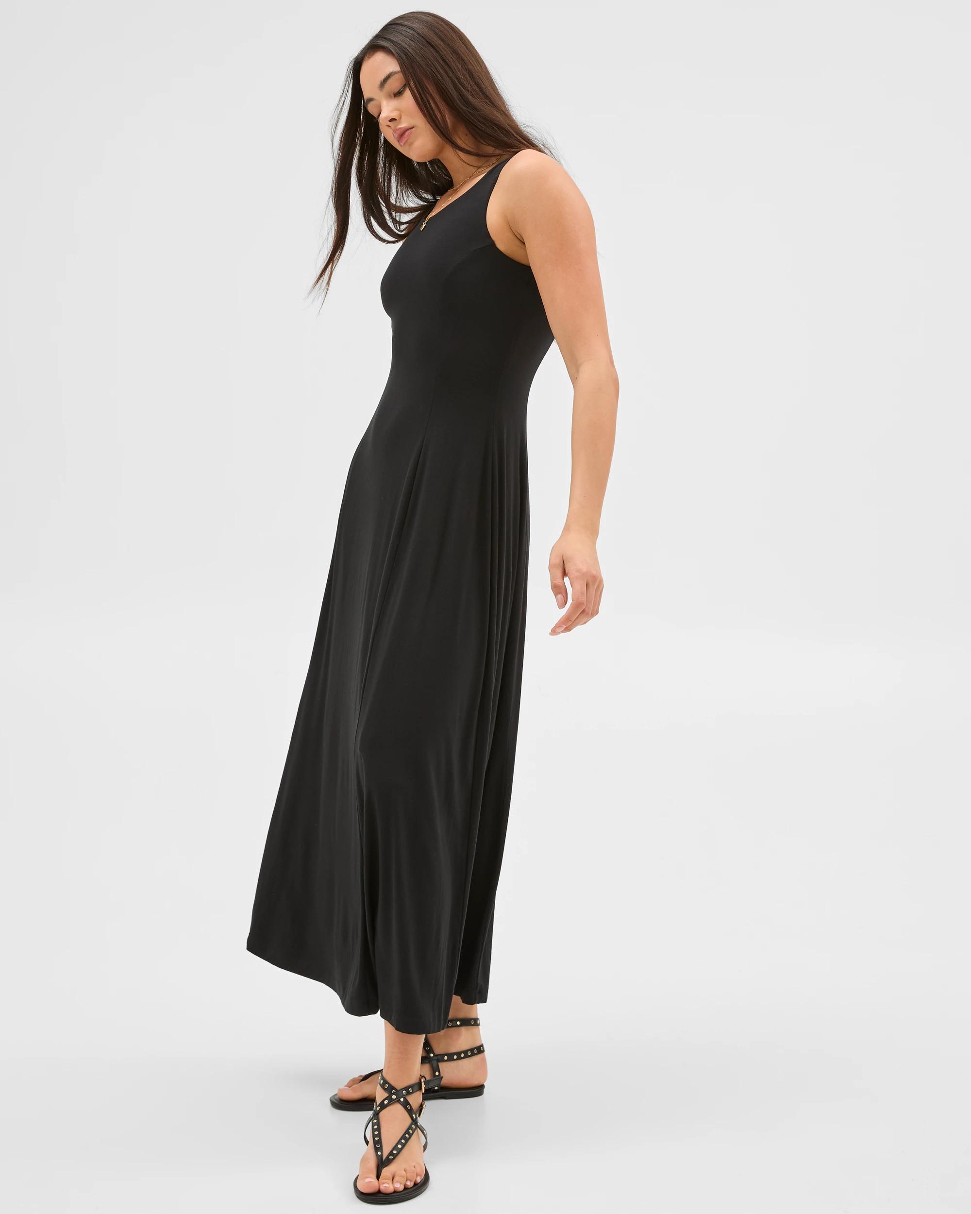 2 Drape Dress - Lily Loves BLACK, 2 of 5