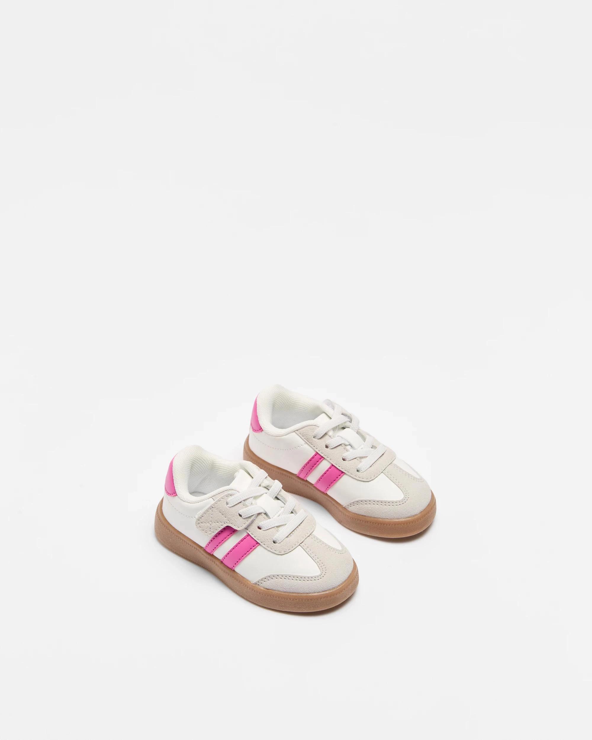 2 Target Baby Baby Girls First Walker Sneaker - Canterbury WHITE, 2 of 3