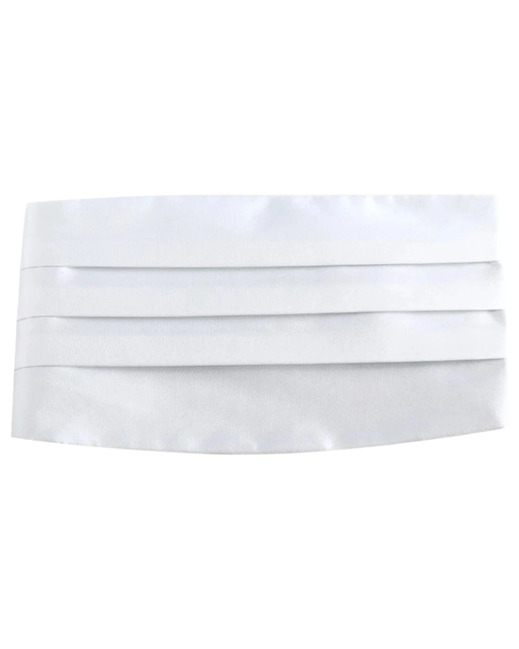 1 Zasel Mens Adjustable Cummerbund - White, 1 of 2