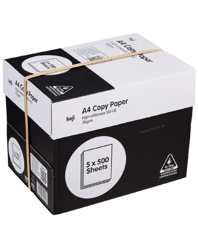 Keji A4 Copy Paper 70GSM 5 Ream Ca