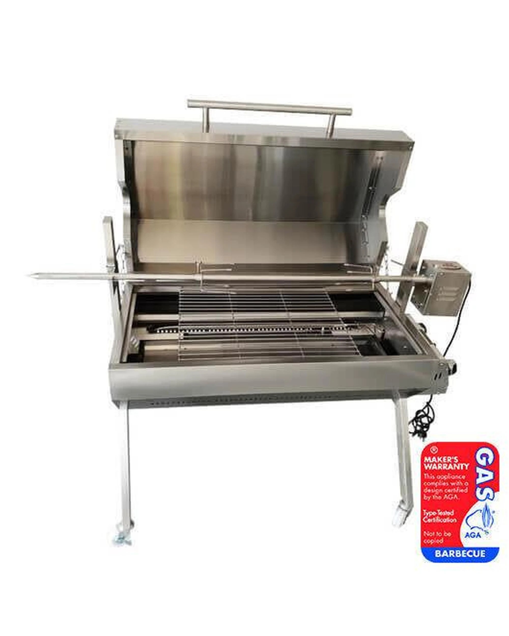 9 Flaming Coals Dual Fuel Spit Roaster 1000mm - 30kg Capacity, 9 of 10