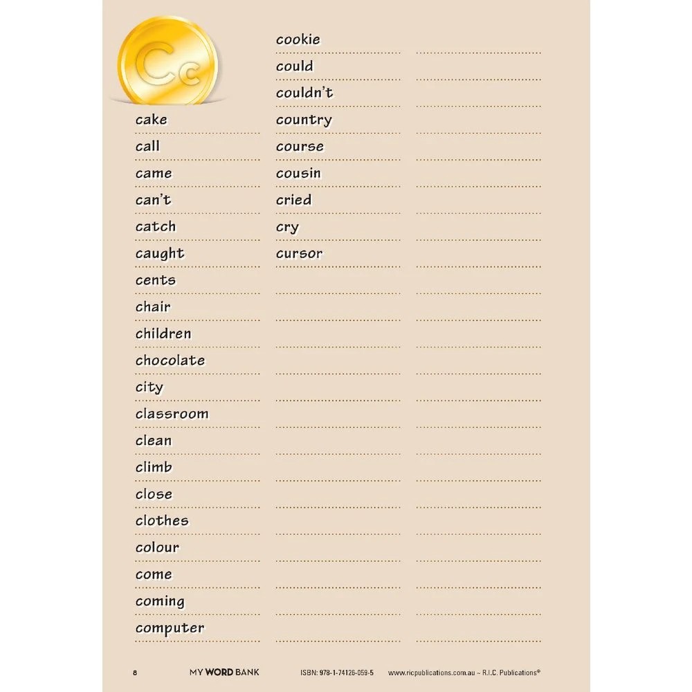 2 My Word Bank Book, 2 of 5