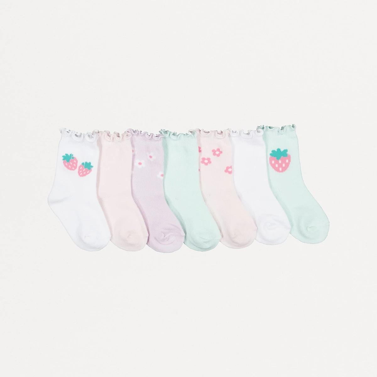 2 7 Pack Lettuce Edge Socks Strwbery, 2 of 3