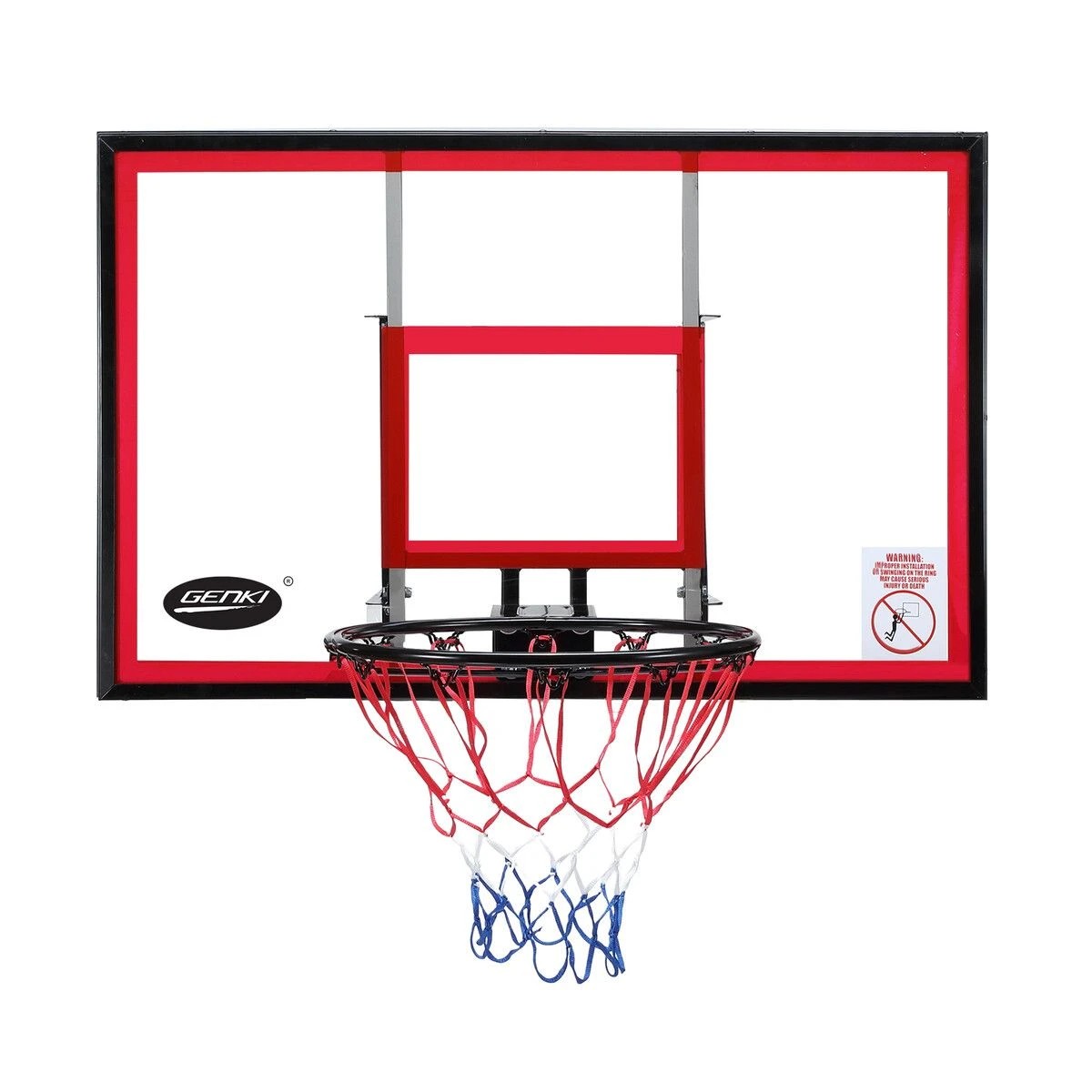 1 Genki Indoor Basketball Hoop Wall Mounted Backboard - Multi, 1 of 1