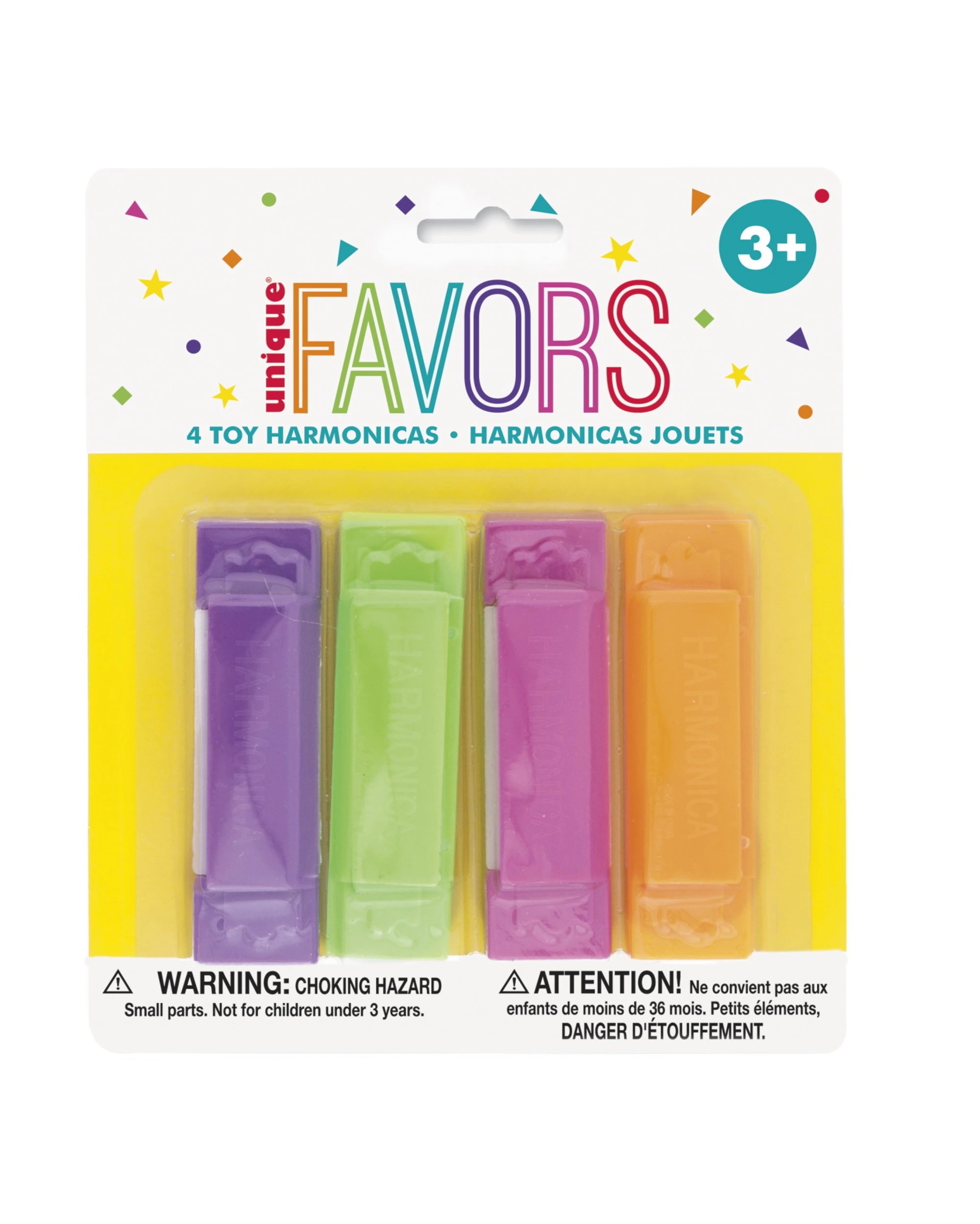 2 Unique Neon Harmonicas Pack of 4, 2 of 2
