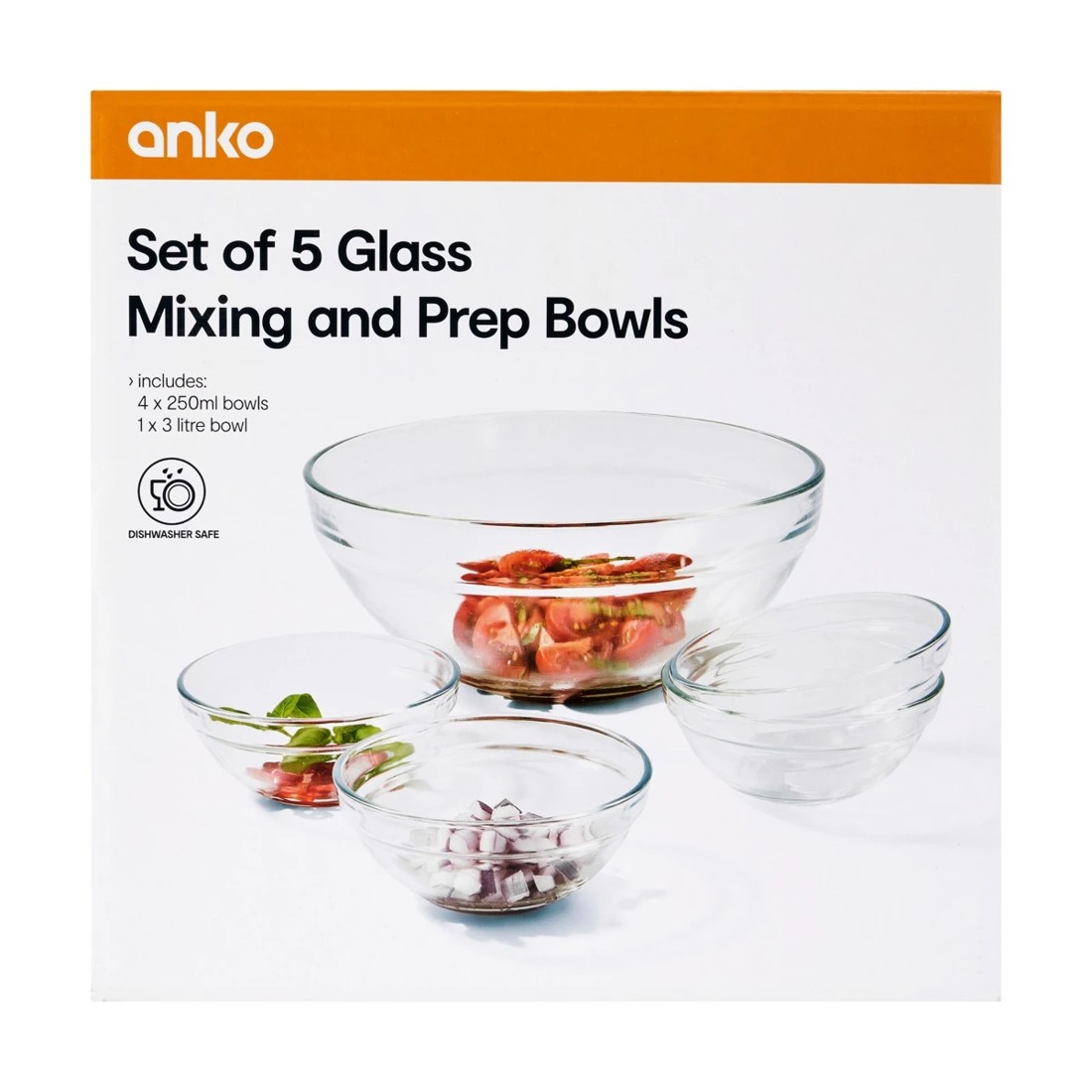 10 Set of 5 Glass Mixing and Prep Bowls, 10 of 10