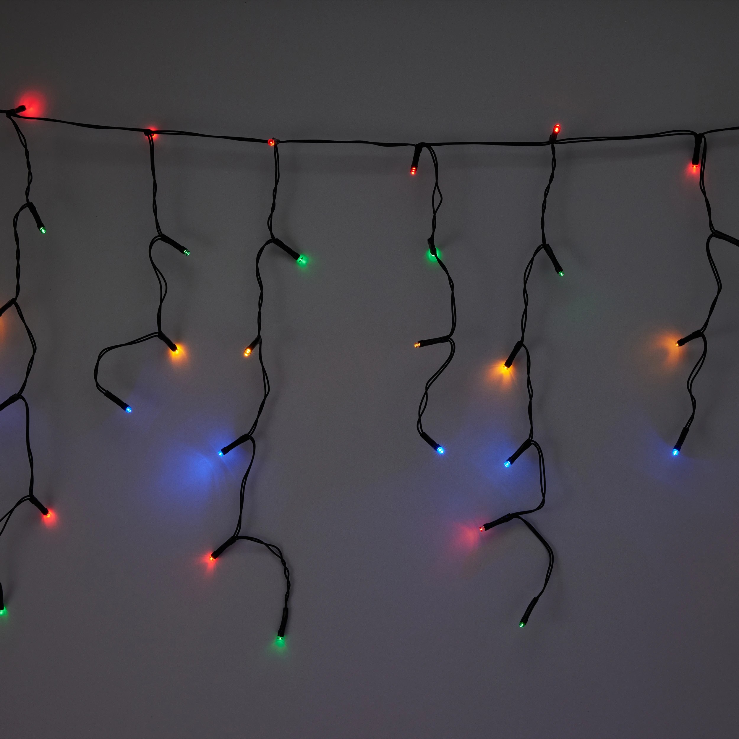 1 Solar Powered 500 LED Multifunction Multi-Coloured Icicle String Lights, 1 of 8