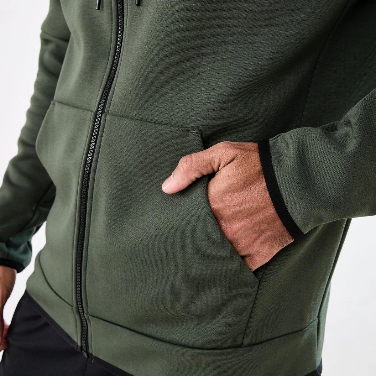 7 Active Mens Sports Hoodie DEEPEST GREEN, 7 of 7