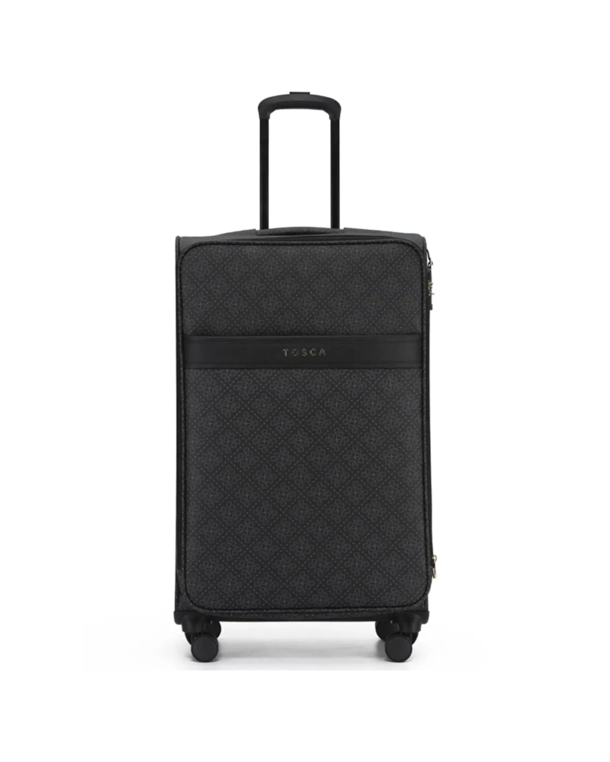 3 Tosca Willow 77 cm Large Lightweight Expandable Suitcase Travel Luggage Caviar - Black, 3 of 3