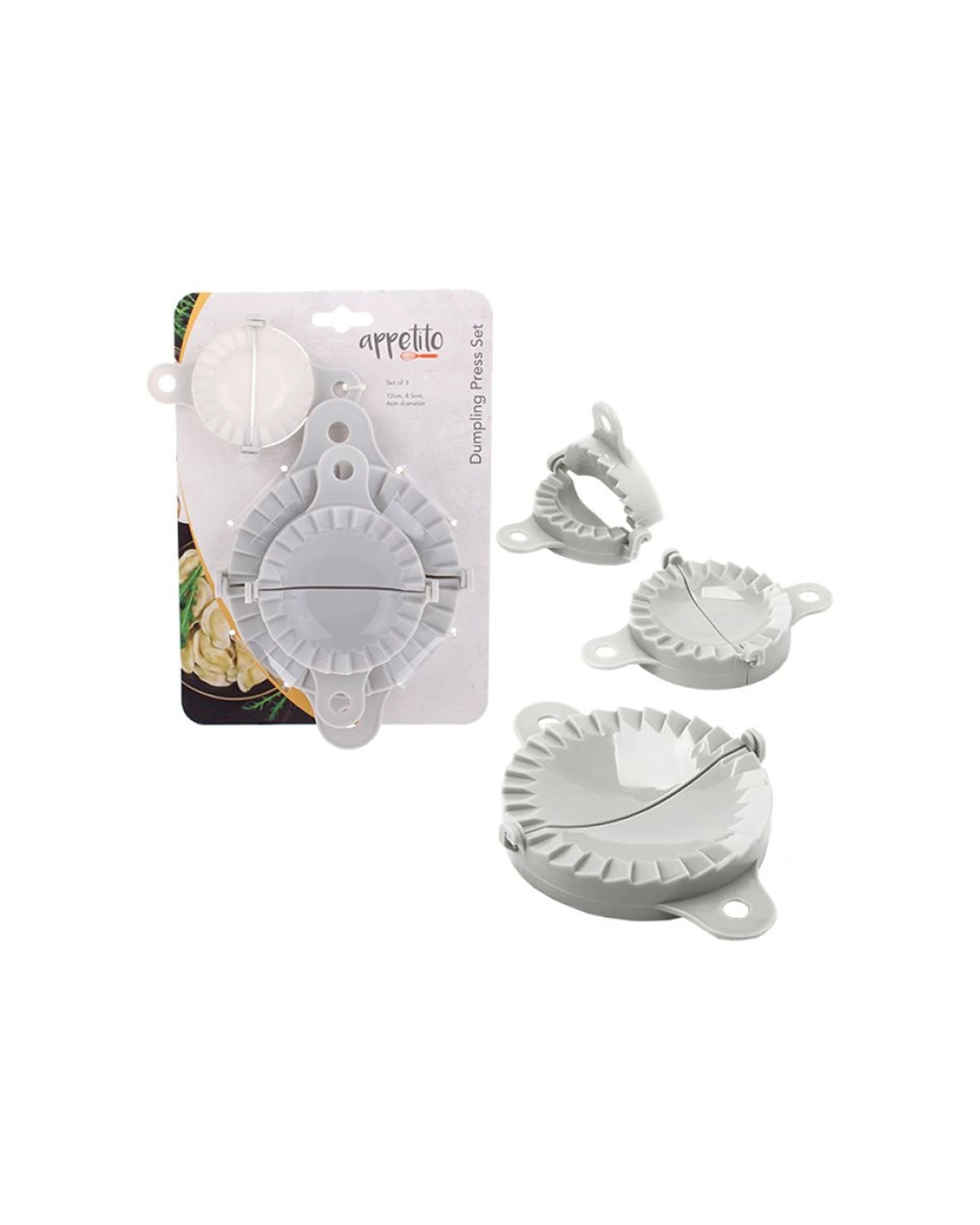 1 Appetito Dumpling Press Set Dumpling Maker Kitchen Gadget User Friendly
 - Plain, 1 of 2