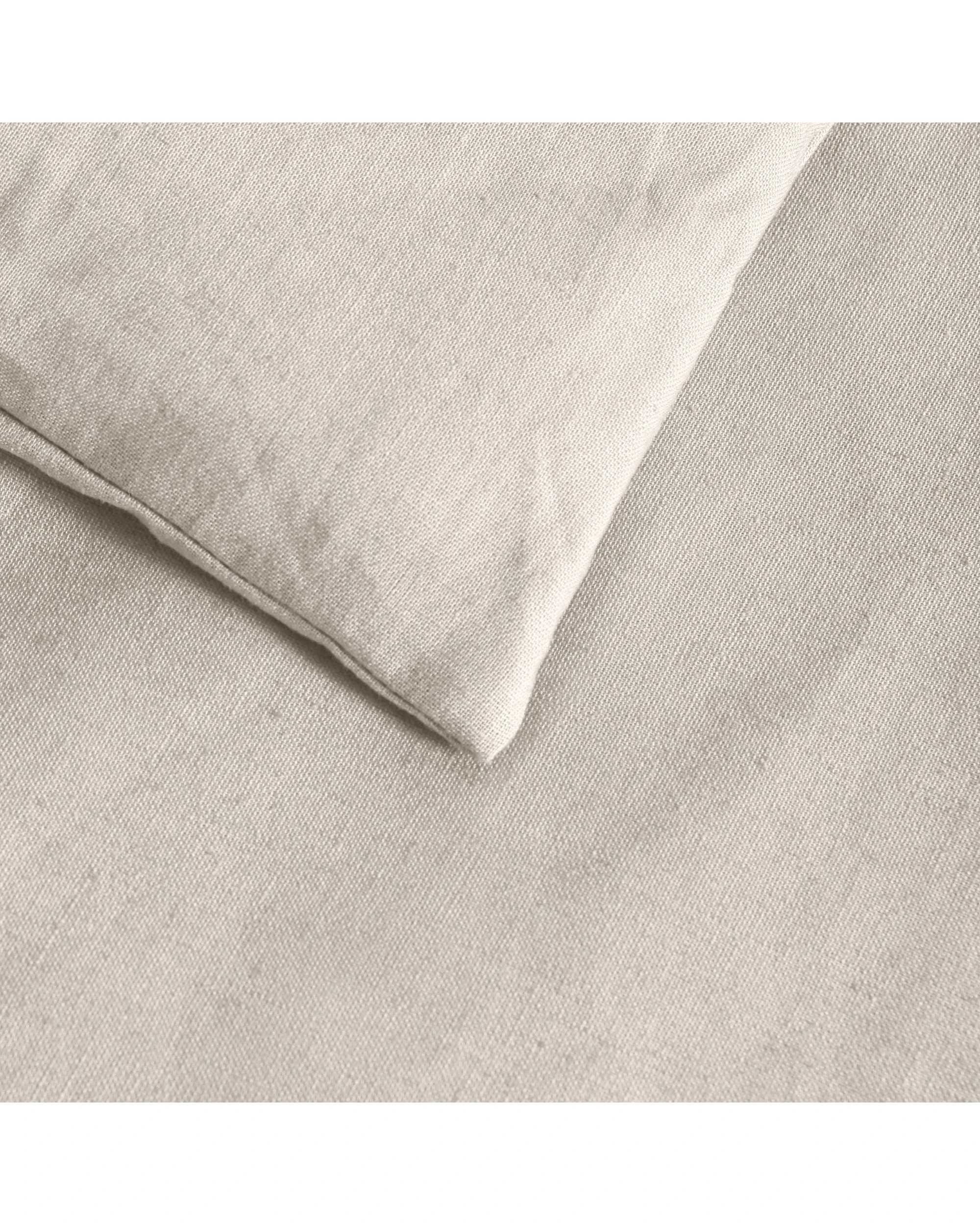 4 Dreamaker Linen Cotton Quilt Cover Set - Queen Bed - Oatmeal, 4 of 8
