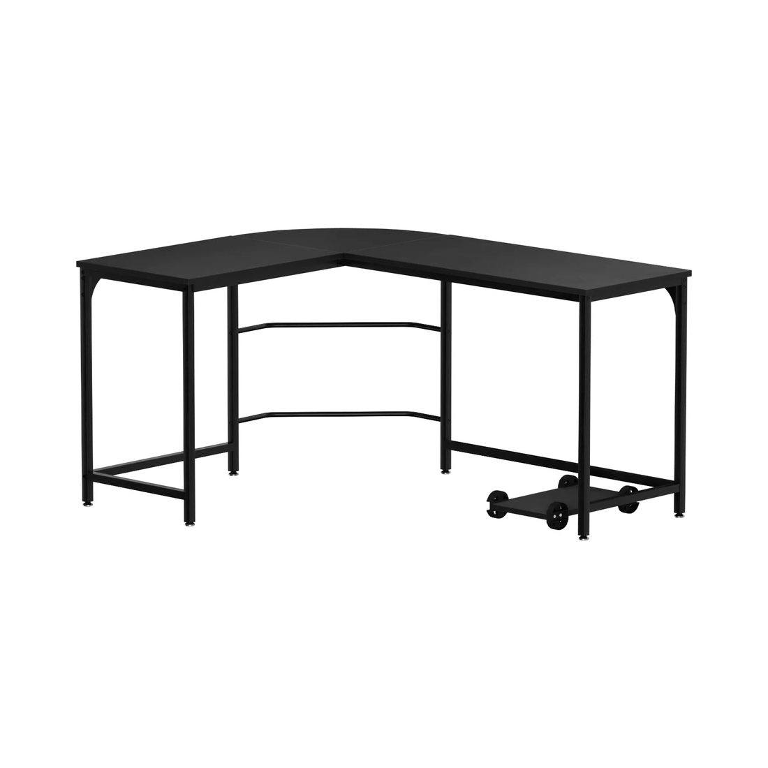 1 Artiss Computer Desk L-Shape CPU Stand 147CM - Black, 1 of 6