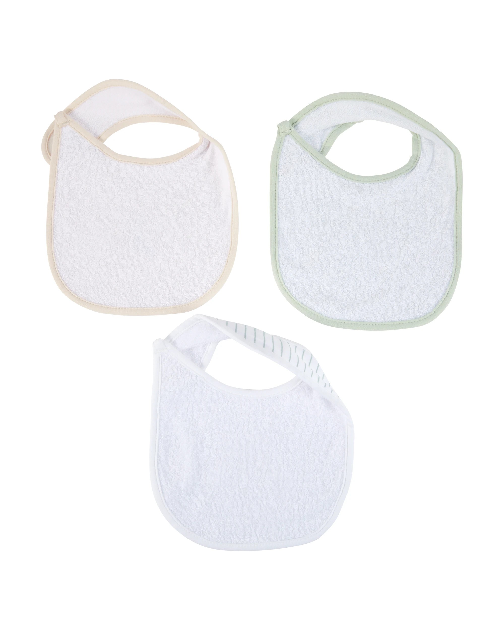 2 3 Pack Organic Cotton Bibs - Flora, 2 of 5