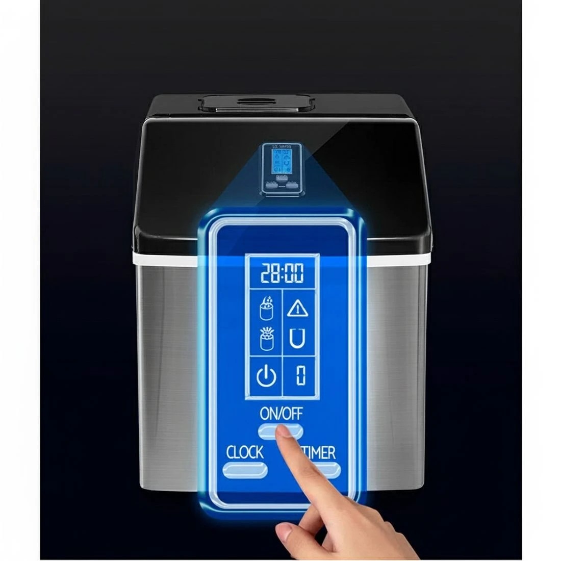 5 Devanti 18kg Ice Maker Machine Stainless Steel - Silver, 5 of 6