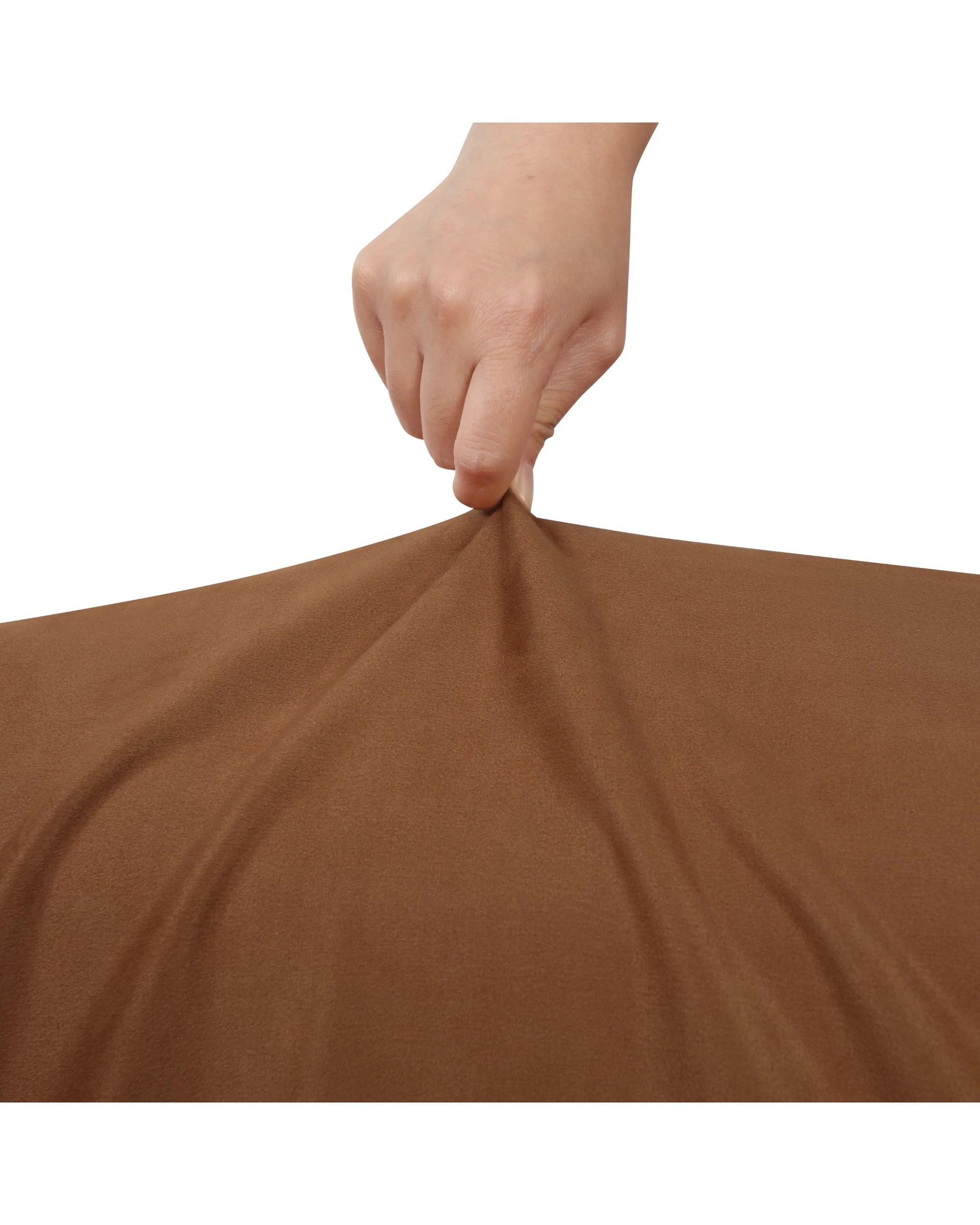 4 Sherwood Home Premium Faux Suede 3 Seater Couch Sofa Cover - Rust, 4 of 6