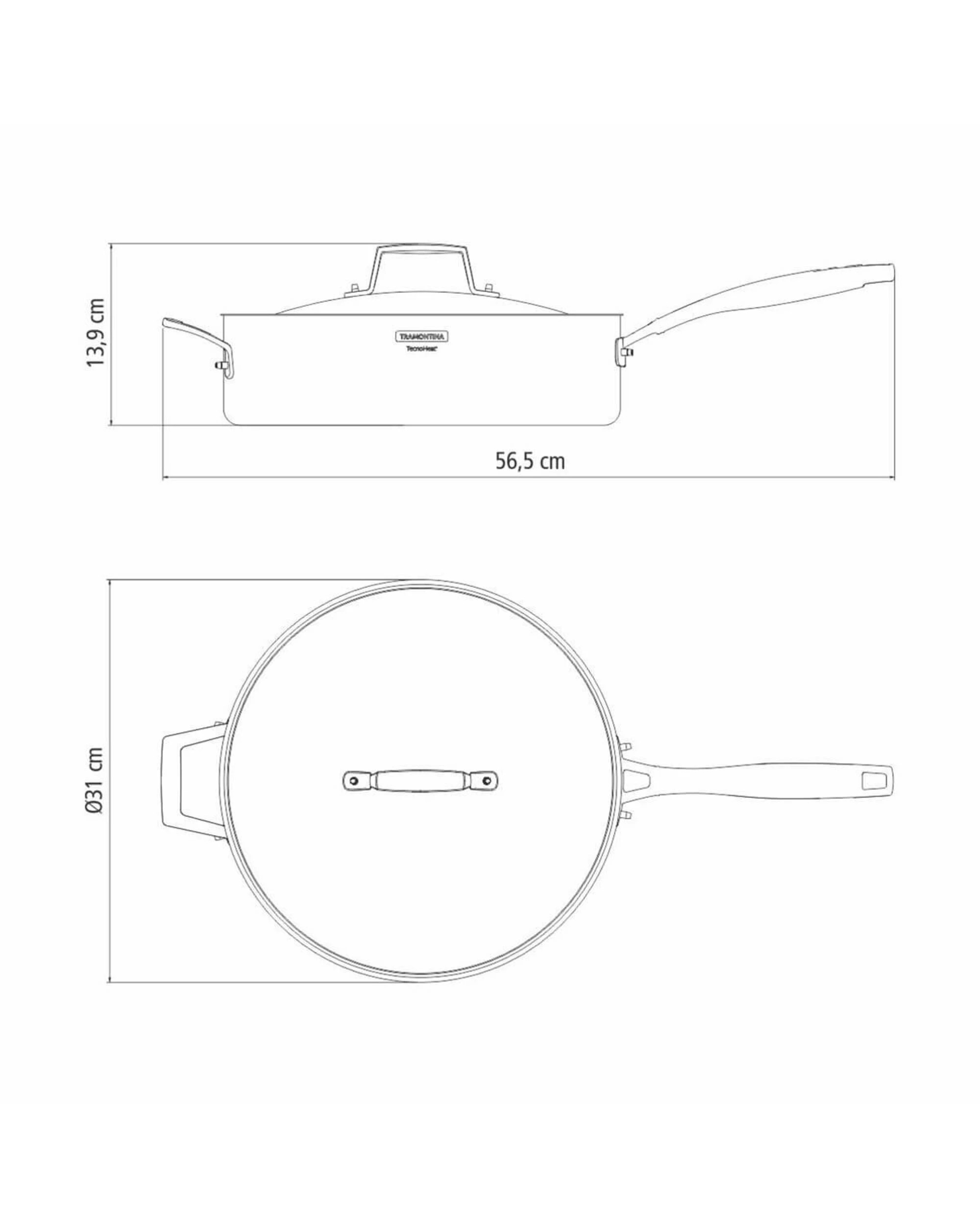 5 Tramontina Grano 30cm 5.6L Stainless Steel Saute Pan, 5 of 5