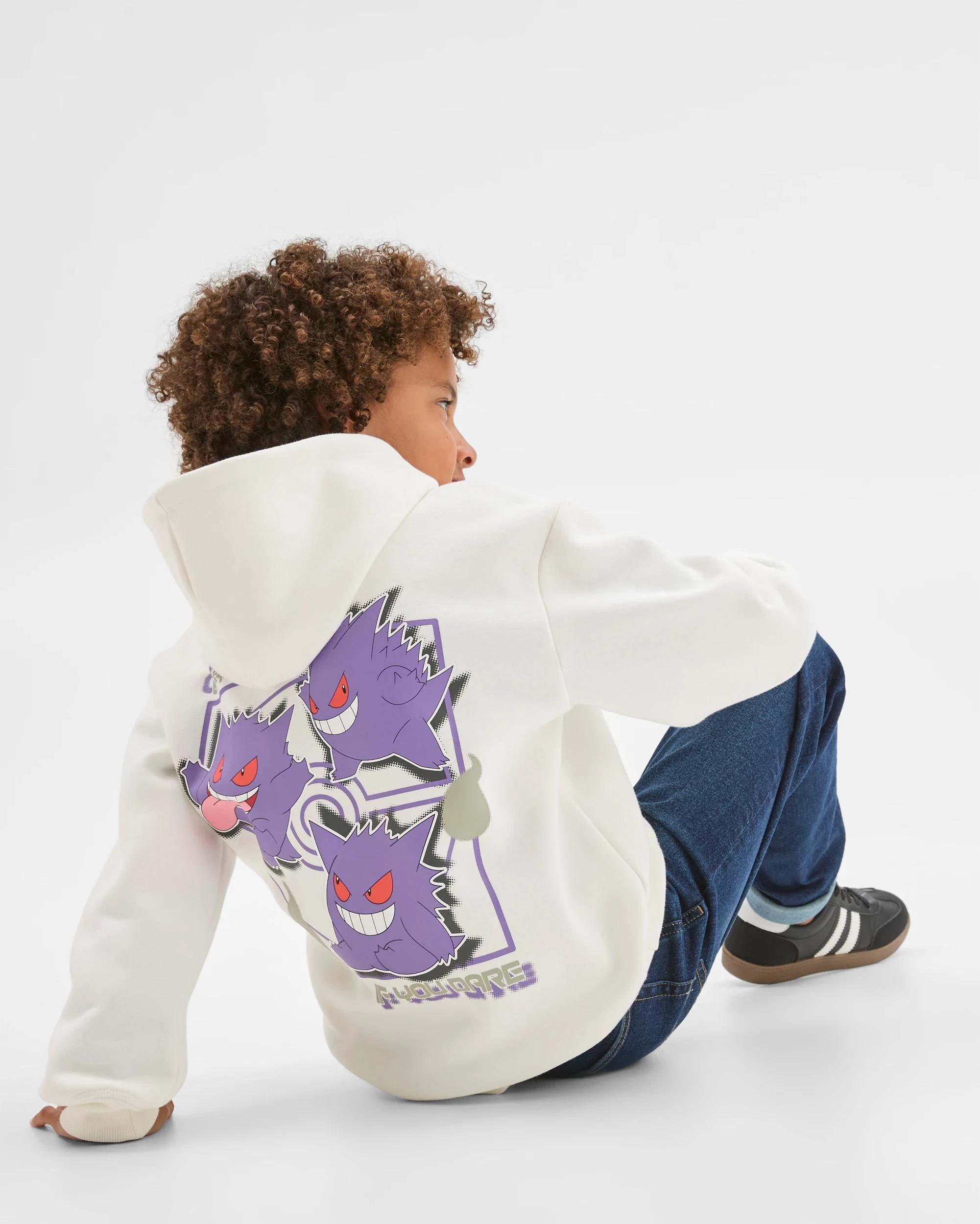 3 Pokemon Australian Cotton Blend Popover Hoodie OFF WHITE, 3 of 6