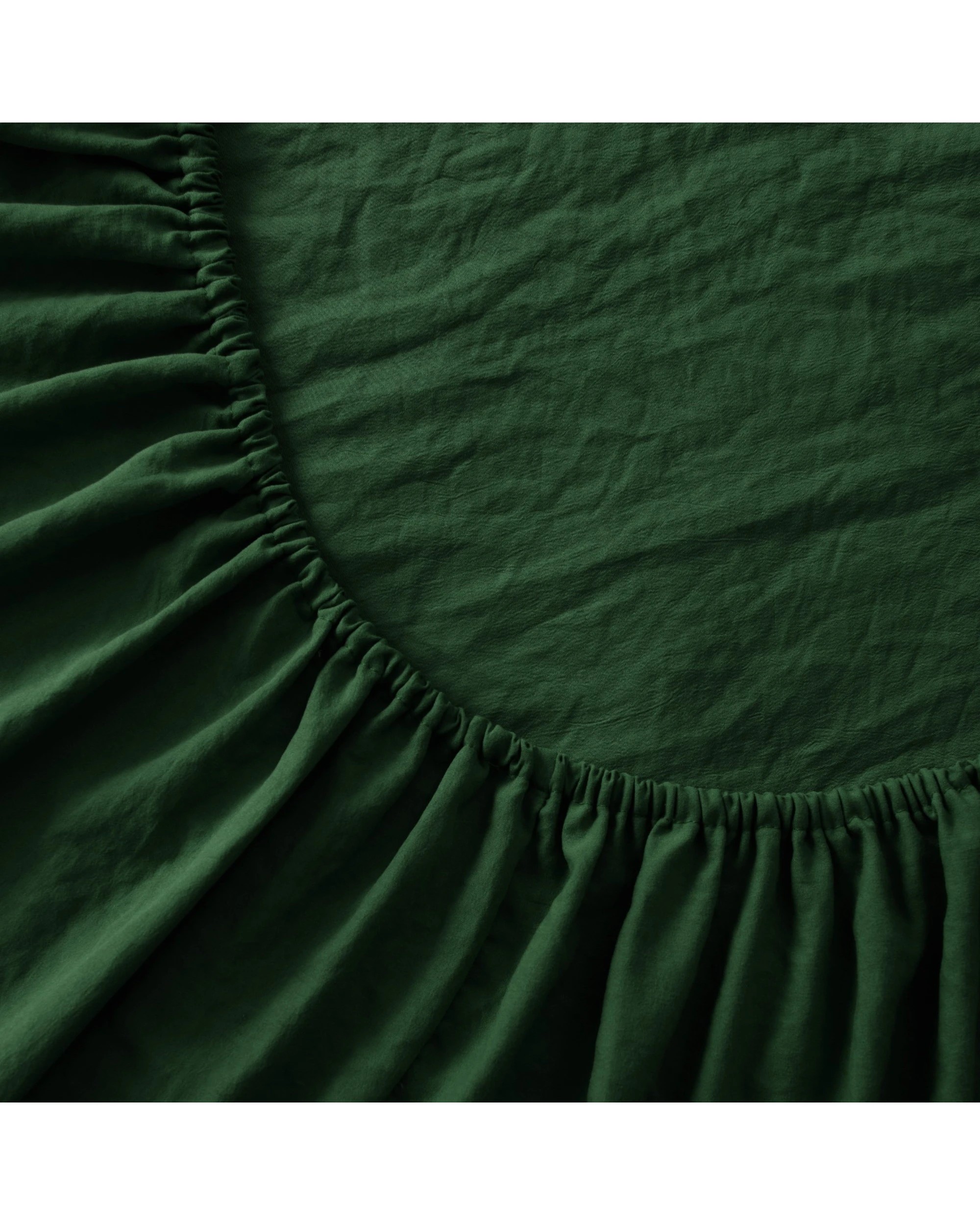 7 Dreamaker Superfine Washed Microfibre Combo Fitted Sheet Set - King Single Bed - Hunter Green, 7 of 8
