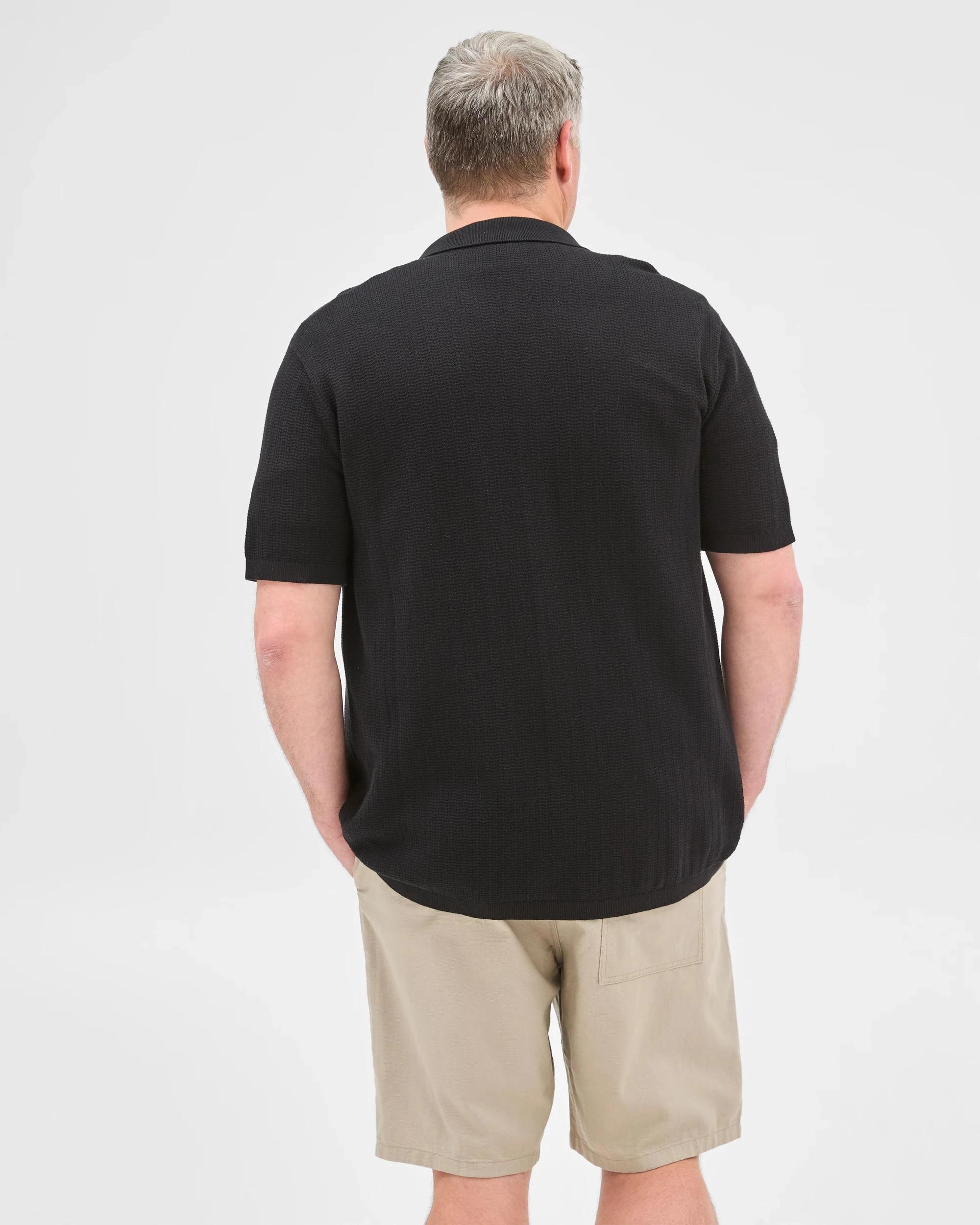 5 Target Plus Size Australian Cotton Knitted Shirt BLACK, 5 of 6