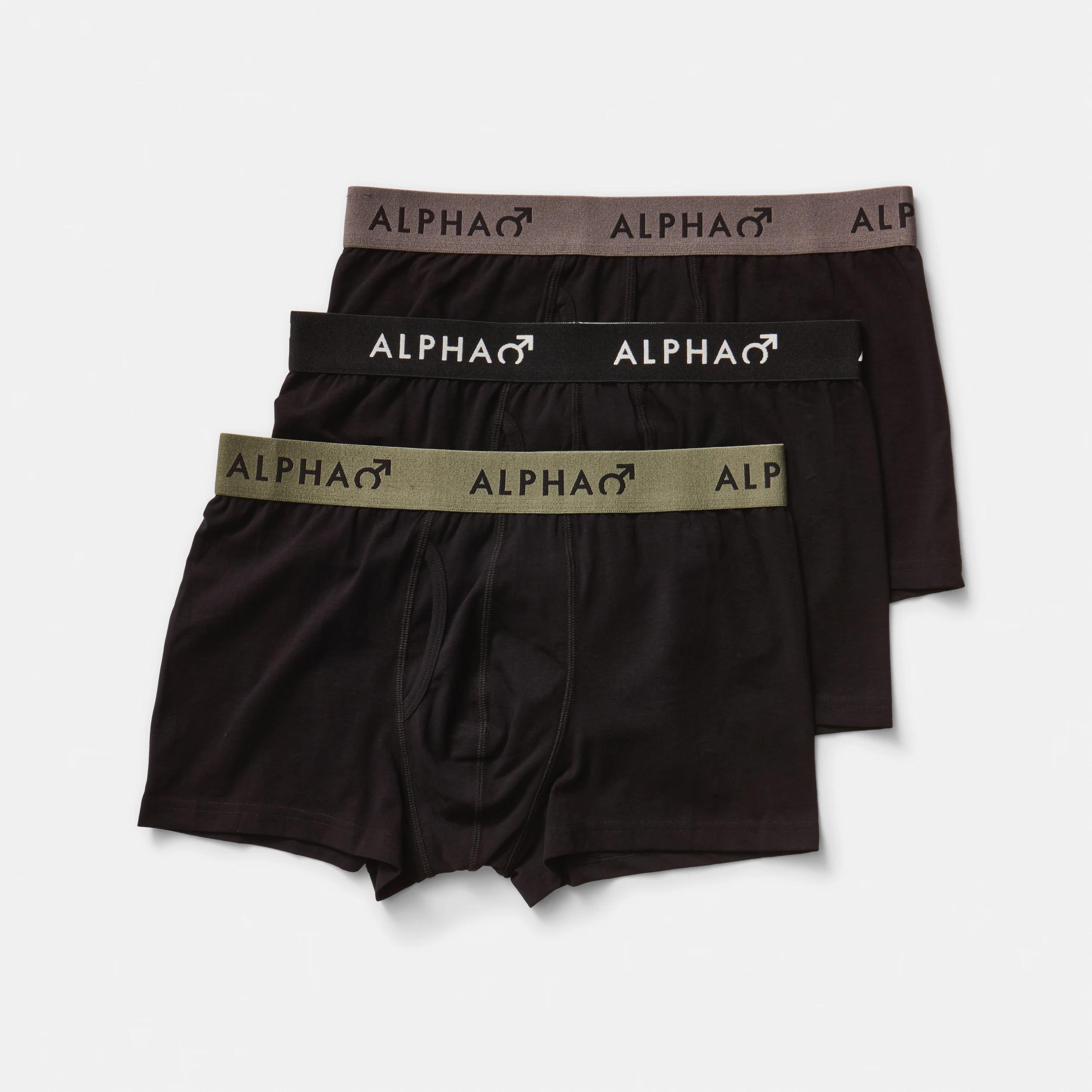 1 3 Pack Colour Elastic Trunks BLACK FOREST, 1 of 8