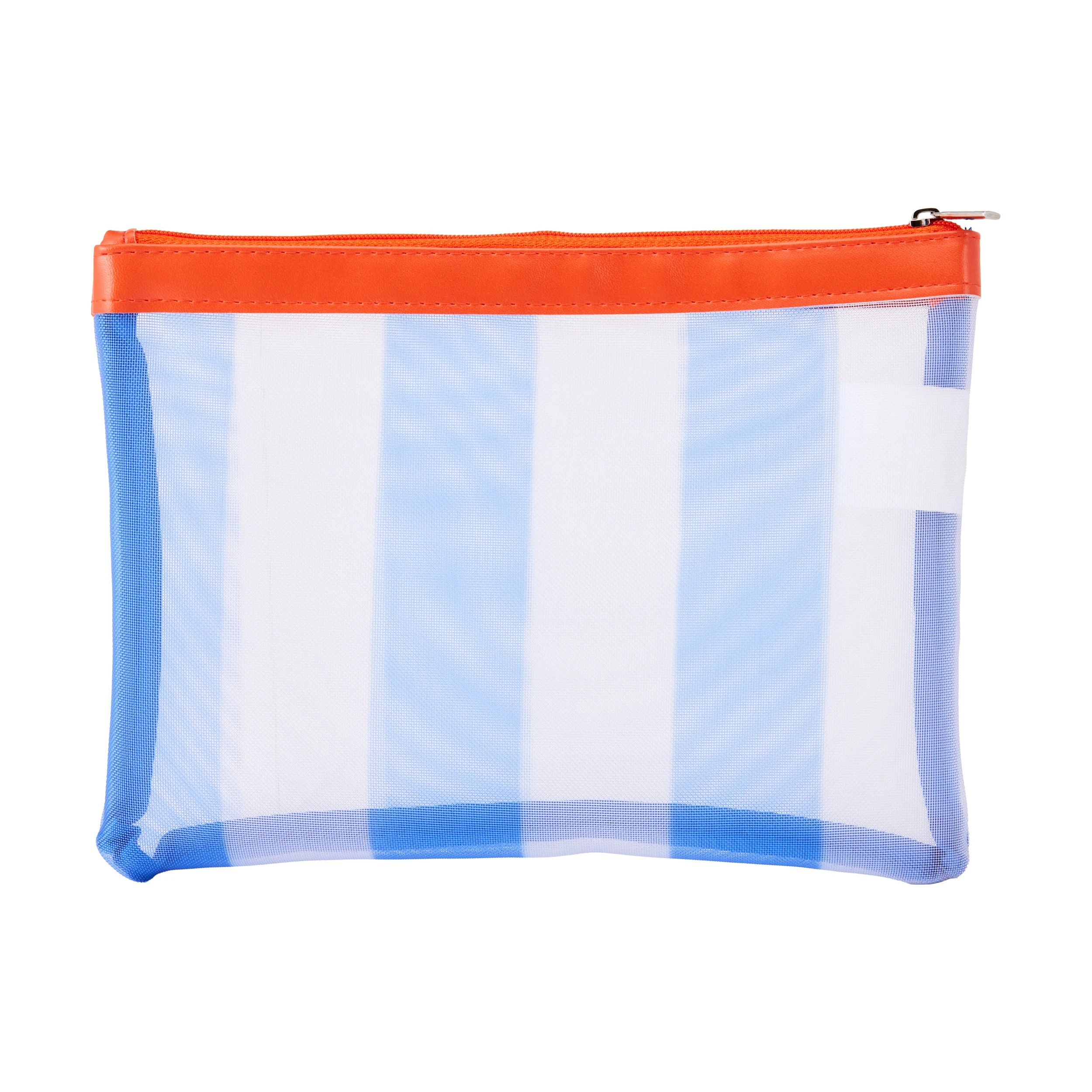 5 Mesh Stripe Pencil Case - Blue, 5 of 6