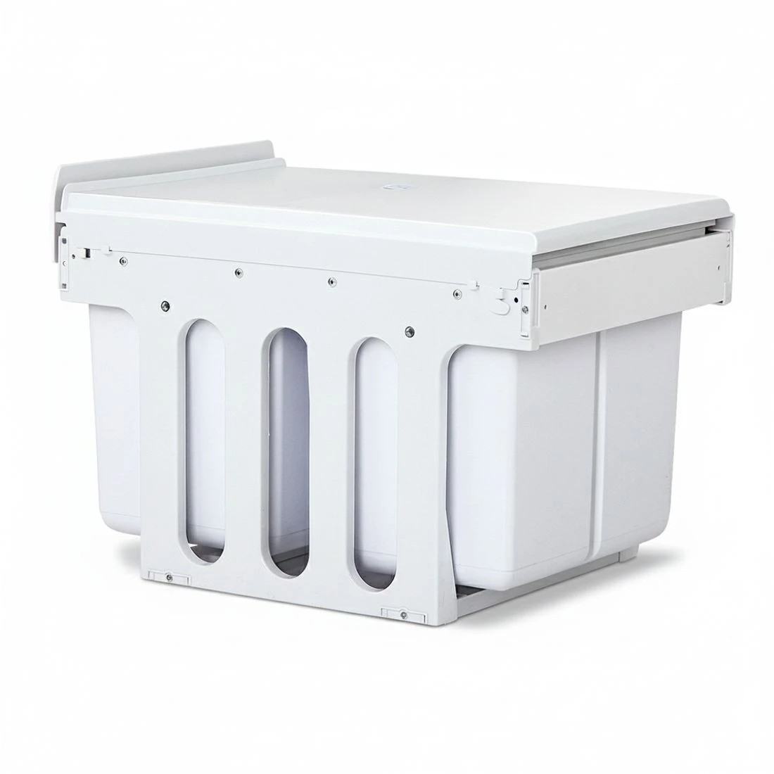 5 Cefito Pull Out Bin Kitchen Double Basket 2X15L - White, 5 of 7