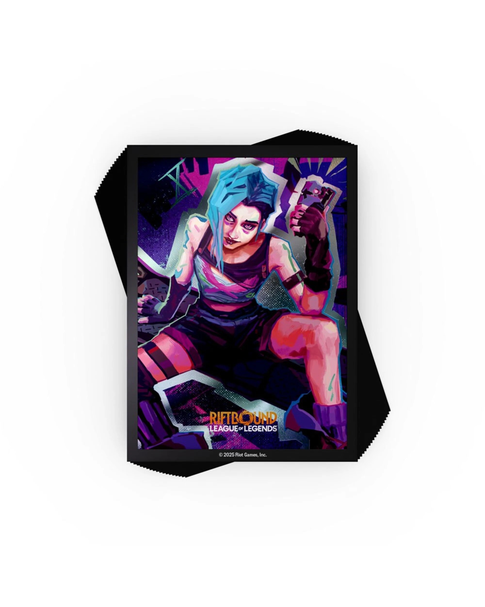 1 League of Legends - Riftbound Origins Jinx Card Sleeves, 1 of 1