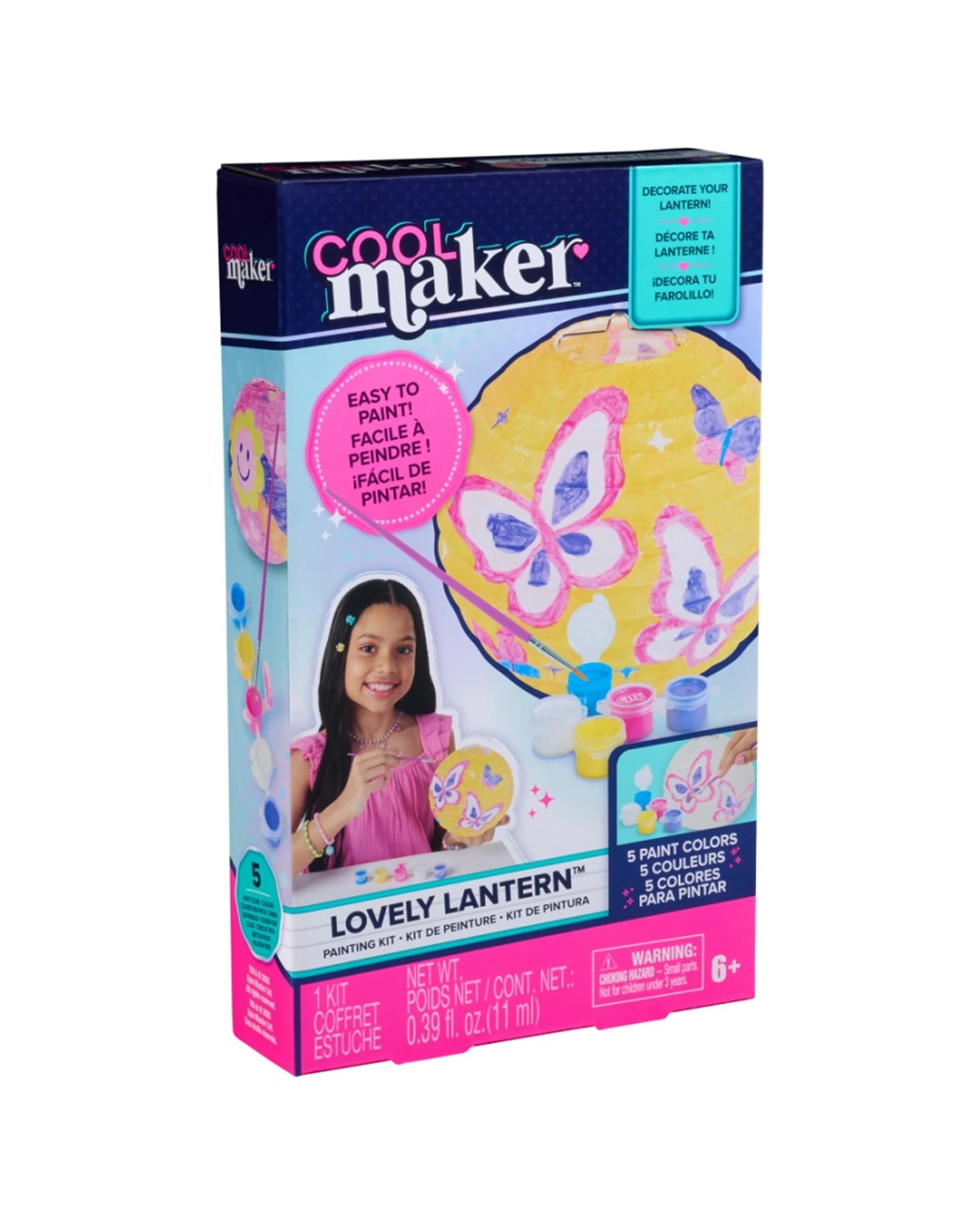 1 Cool Maker Lovely Lantern Kit Kids Craft Toy 5 Paint Colours - Yellow, 1 of 2
